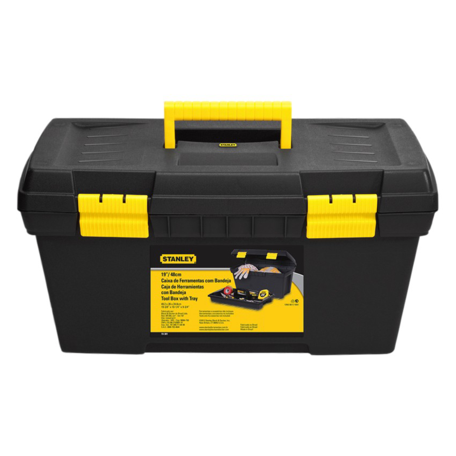 Caixa Ferramentas 19” Básica Sem Organizador Externo Stanley