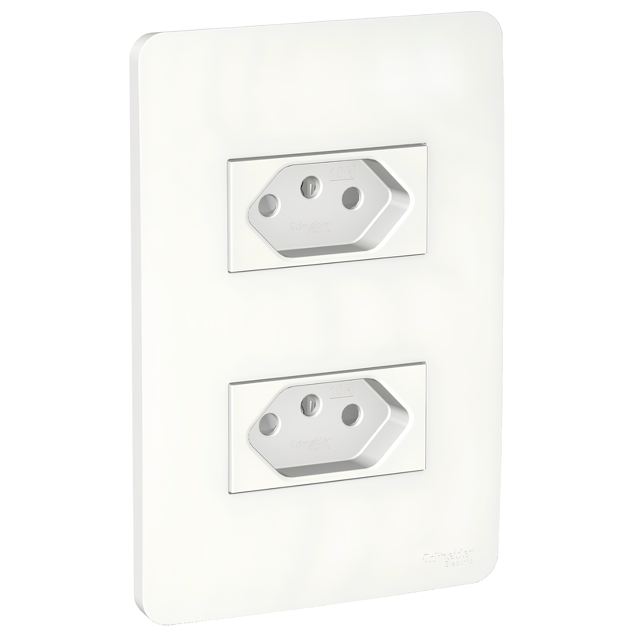 Conjunto 2 Tomadas 2P+T 10A 250V Branco Orion S71322104 Schneider