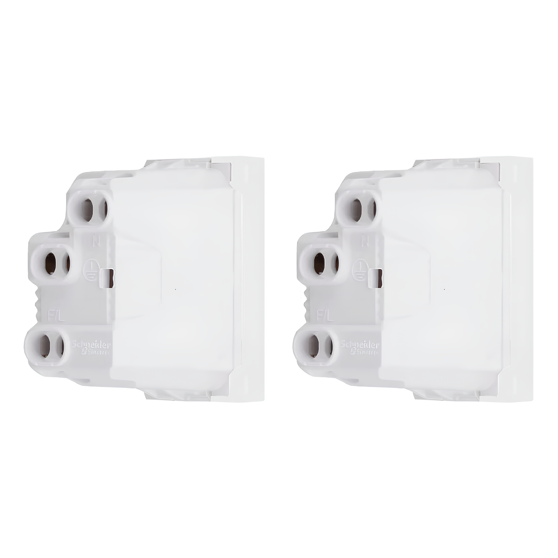 Conjunto 2 Tomadas 2P+T 10A 250V Branco Orion S71322104 Schneider