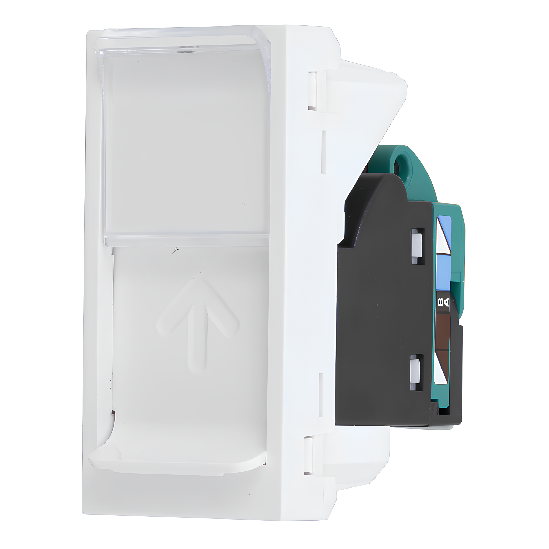 Modulo Tomada Rj45 Cat.5E Toolless Branco Orion Schneider