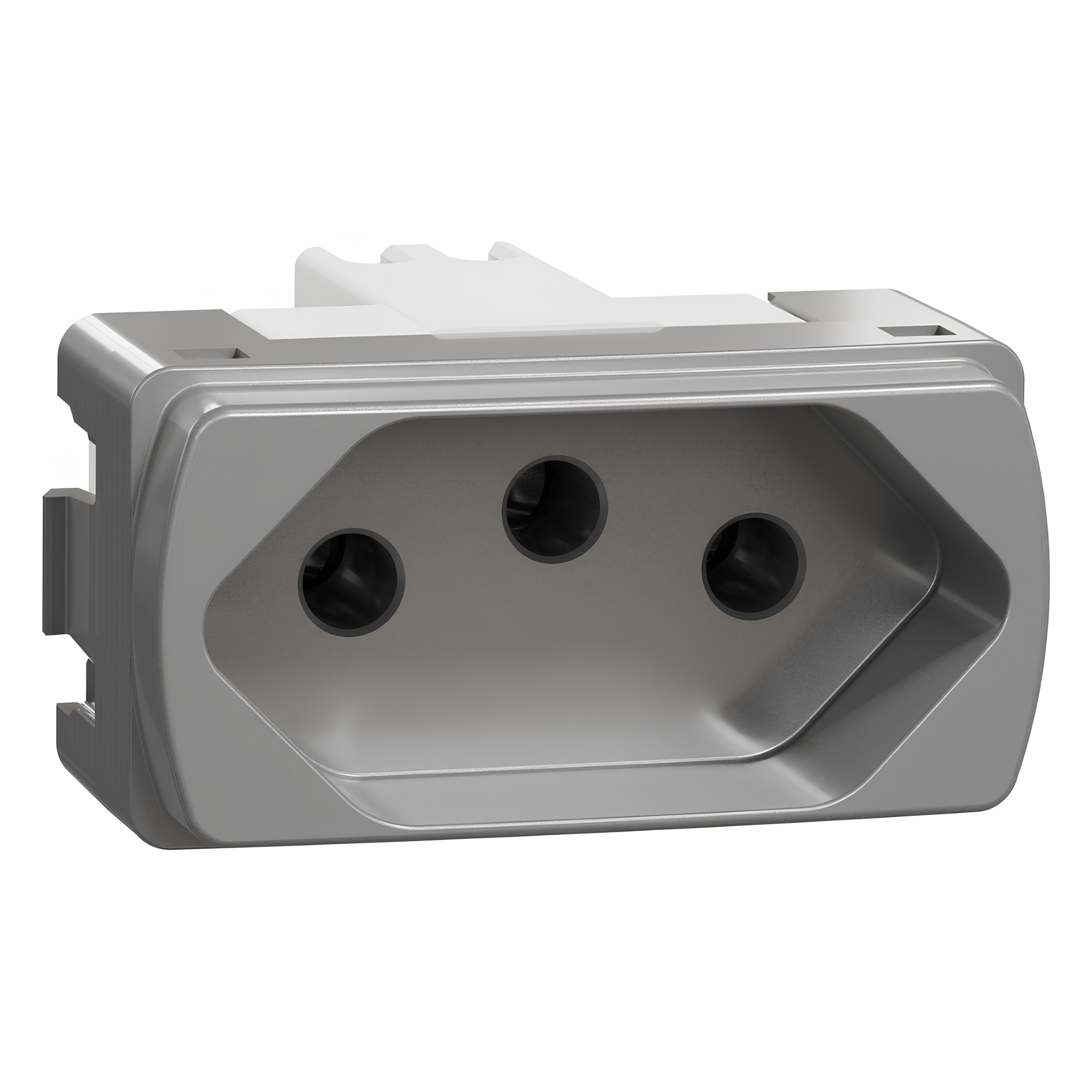 Modulo Tomada 2P+T 10A 250V Alumínio Miluz S3B70342 Schneider