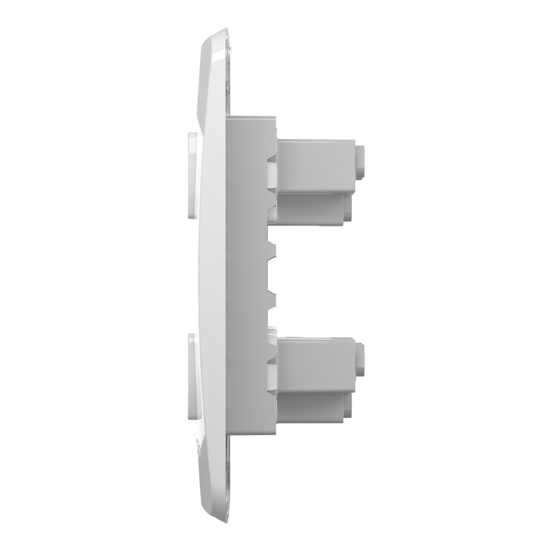 Conjunto 2 Tomadas 2P+T 10A 250V Branco Miluz S3B60440 Schneider