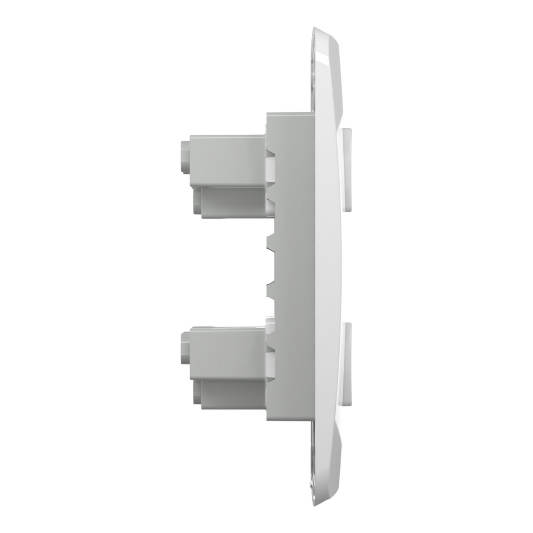 Conjunto 2 Tomadas 2P+T 10A 250V Branco Miluz S3B60440 Schneider