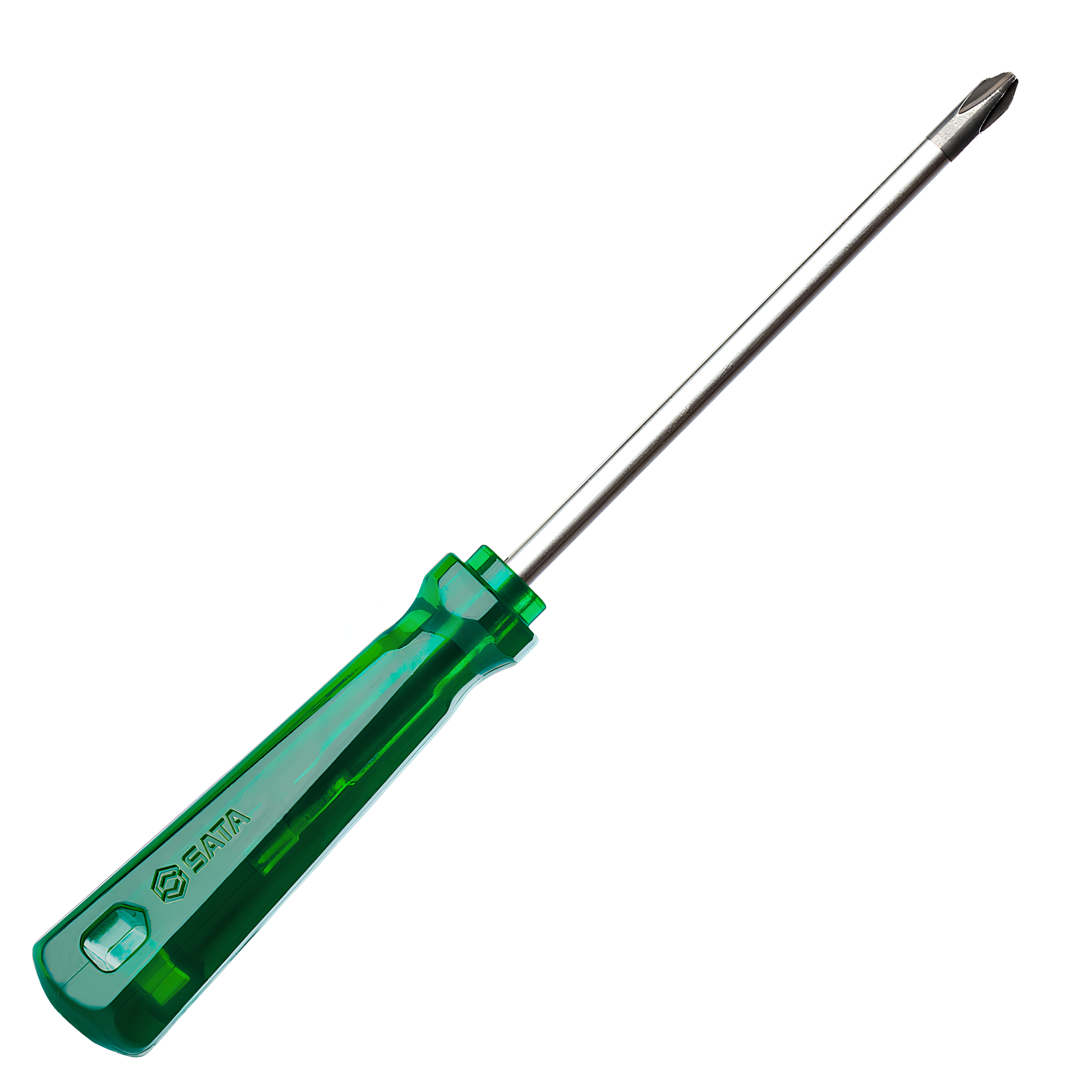 Chave Phillips Cabo Pvc Translucido Verde 1/4X6” St61379 Sata