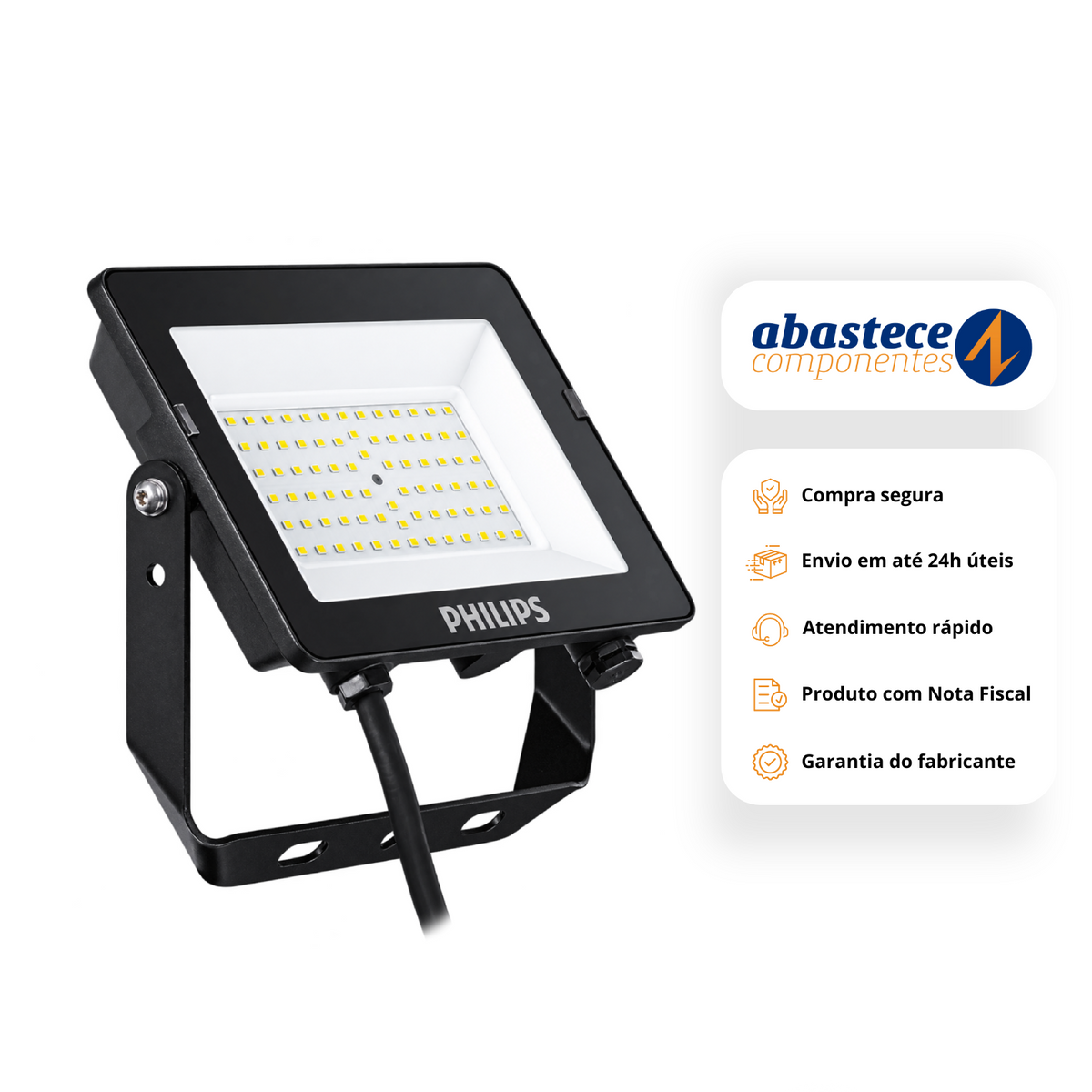 Refletor Essential 50W 3000K 4700Lm Ip65 Bvp152 G3 Philips