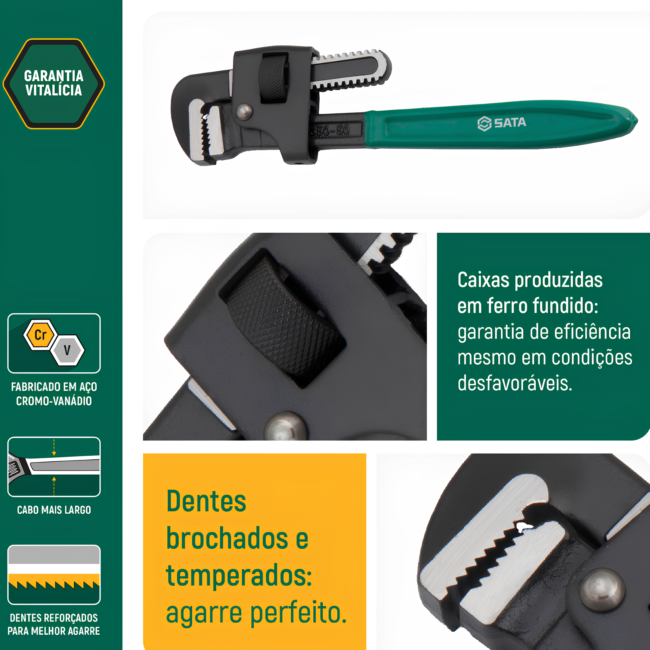 Chave Para Tubo 24" ST70817G Sata