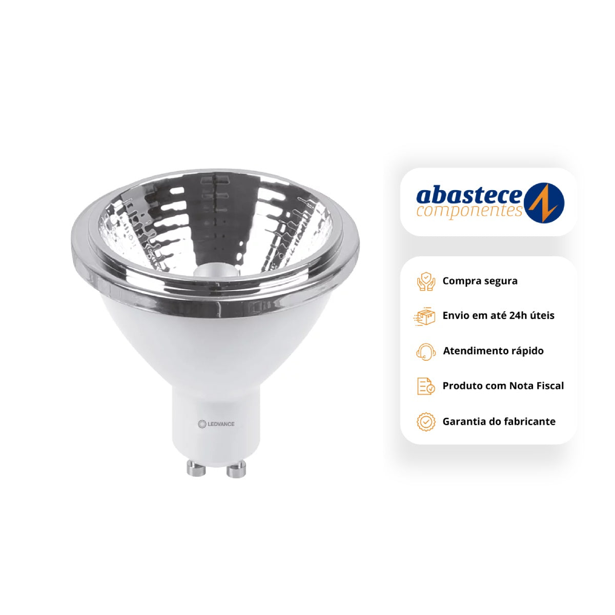 Lâmpada Led Ar70 7,5W 2700K 605Lm Bivolt Gu10 Ledvance