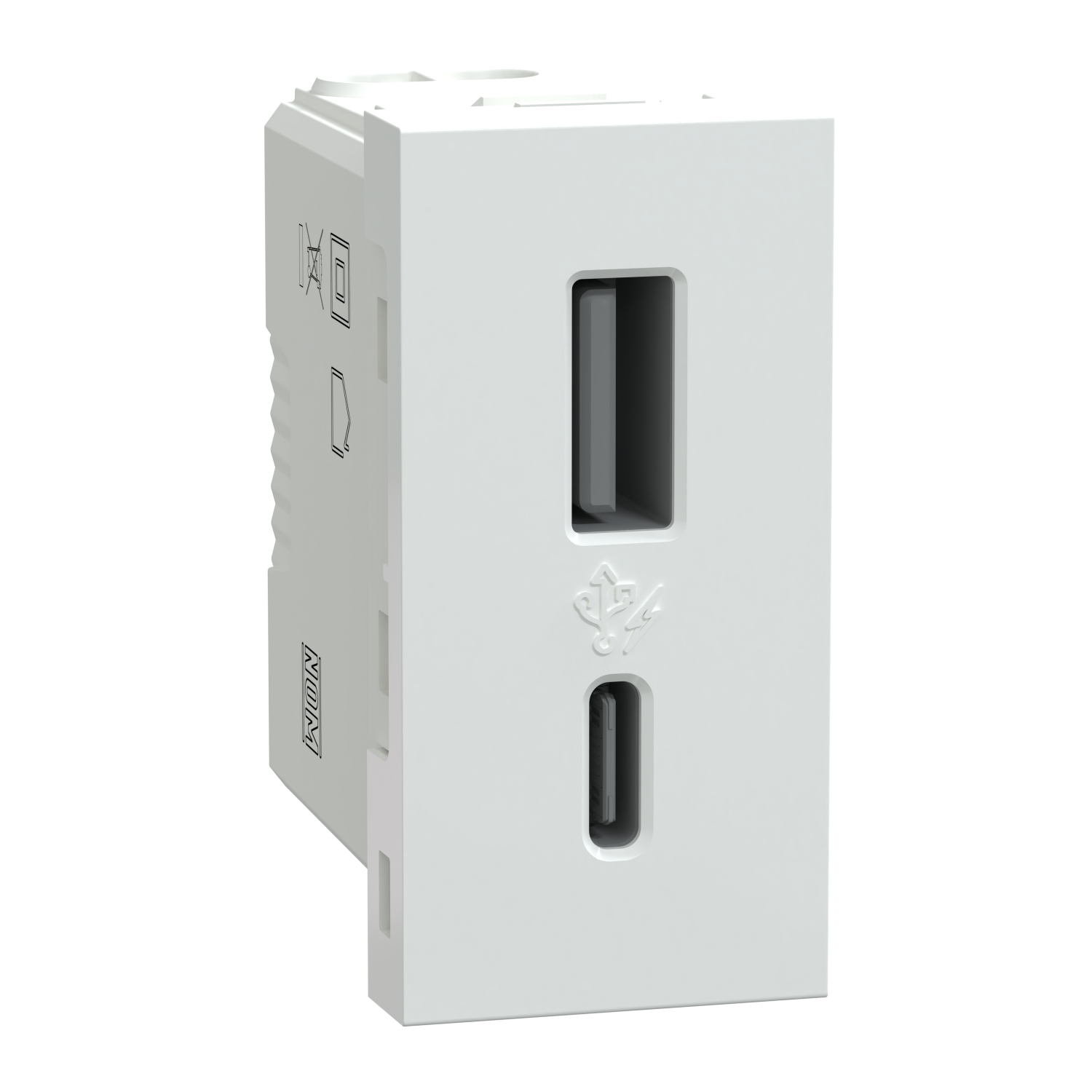 Modulo C/ 2 Usb Tipo A + C 2.4A Br Orion S70547204 Schneider