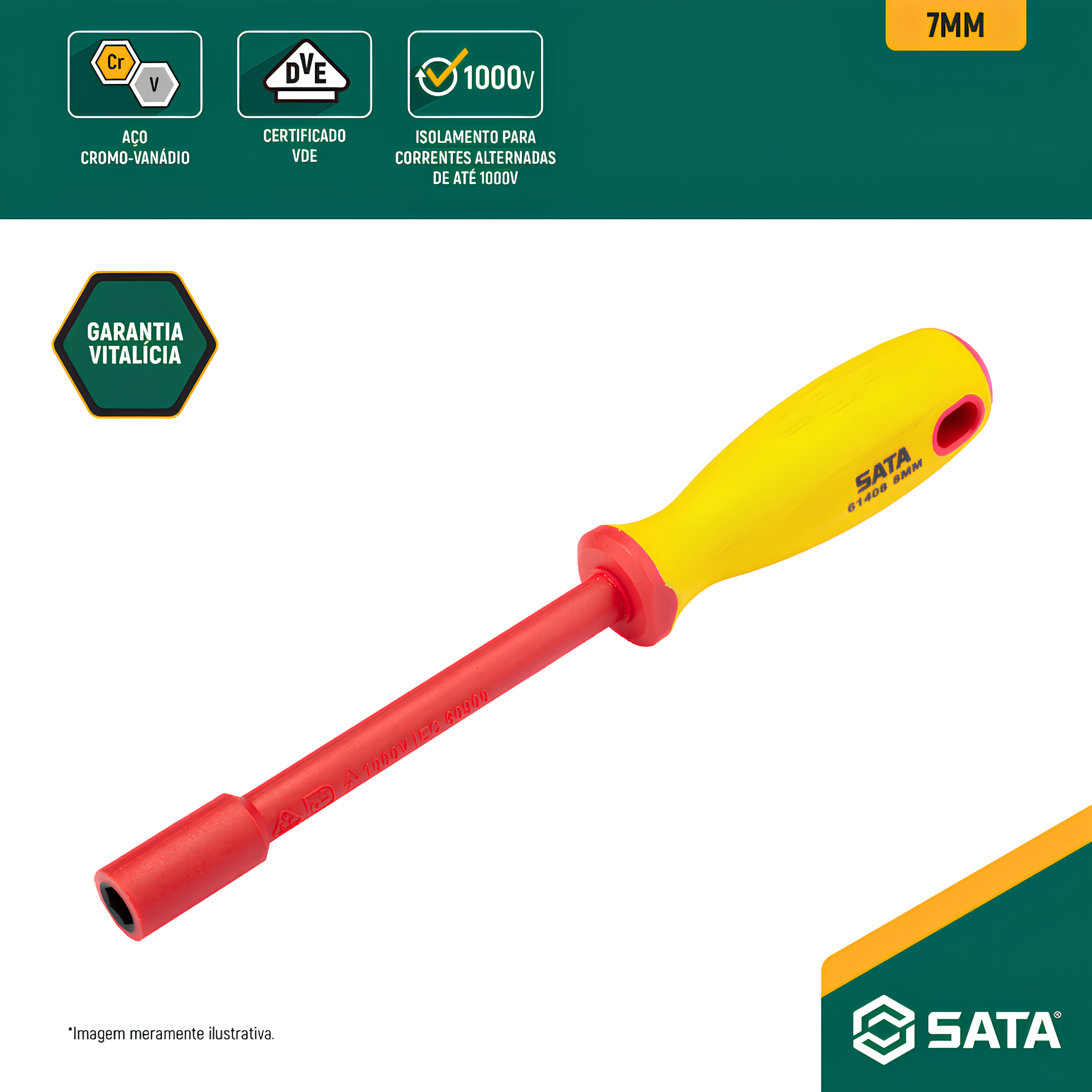 Chave Canhão Vde De 6Mm ST61406 Sata