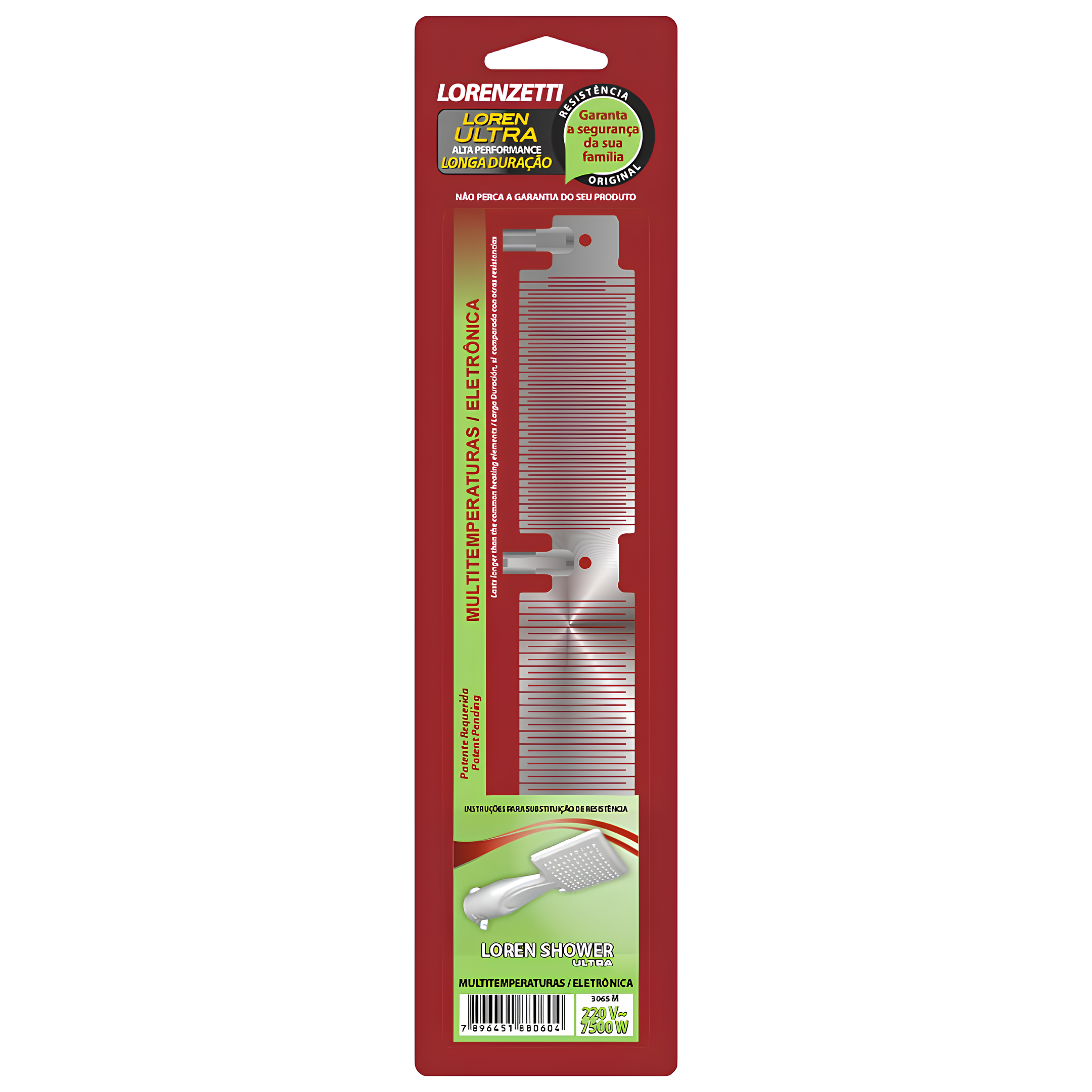 Resistência Loren Shower Ultra Eletrônico 3065-M 7500W 220V Lorenzetti
