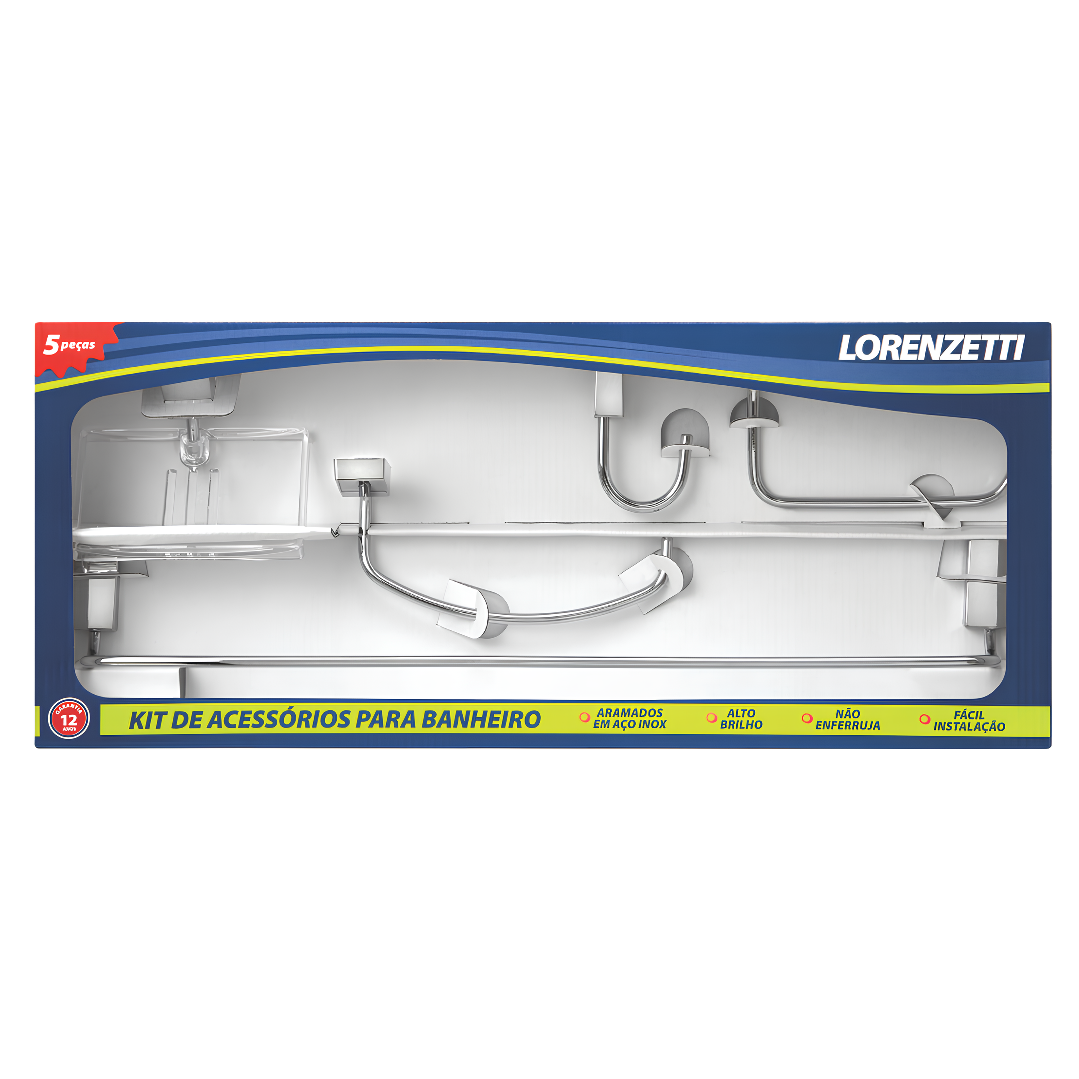 Kit De Acessórios 5 Peças De Banheiro Lorenway 2000 C30 Lorenzetti