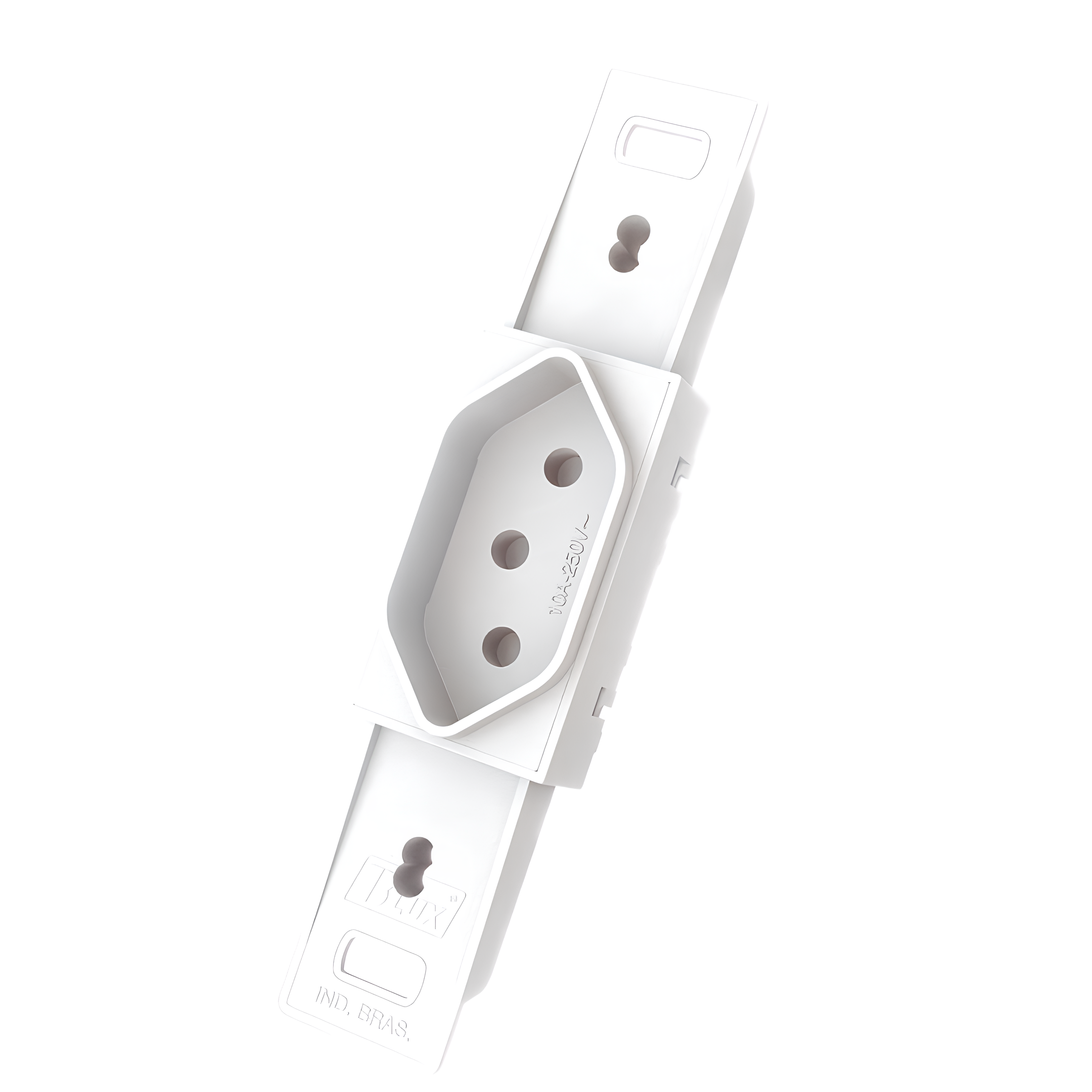 Modulo Tomada 2P+T Hexagonal 10A Branca Finesse 10613-5 Blux