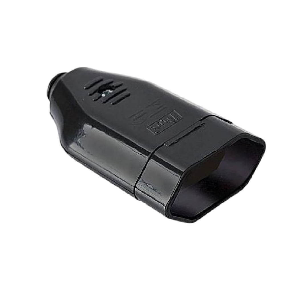 Tomada Desmontável 180º 2P+T 20A Preto 10318-7 Blux