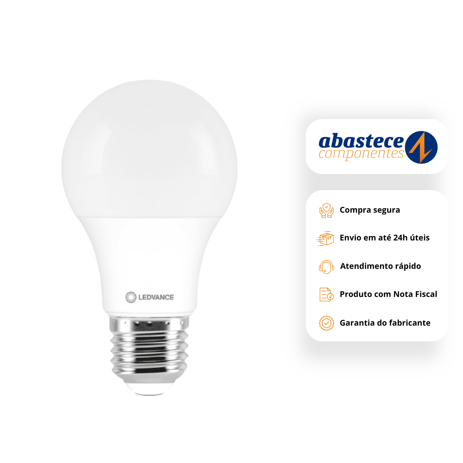 Lampada Led Bulbo Dimerizavel 8,5W 806Lm 180° 127V Ledvance