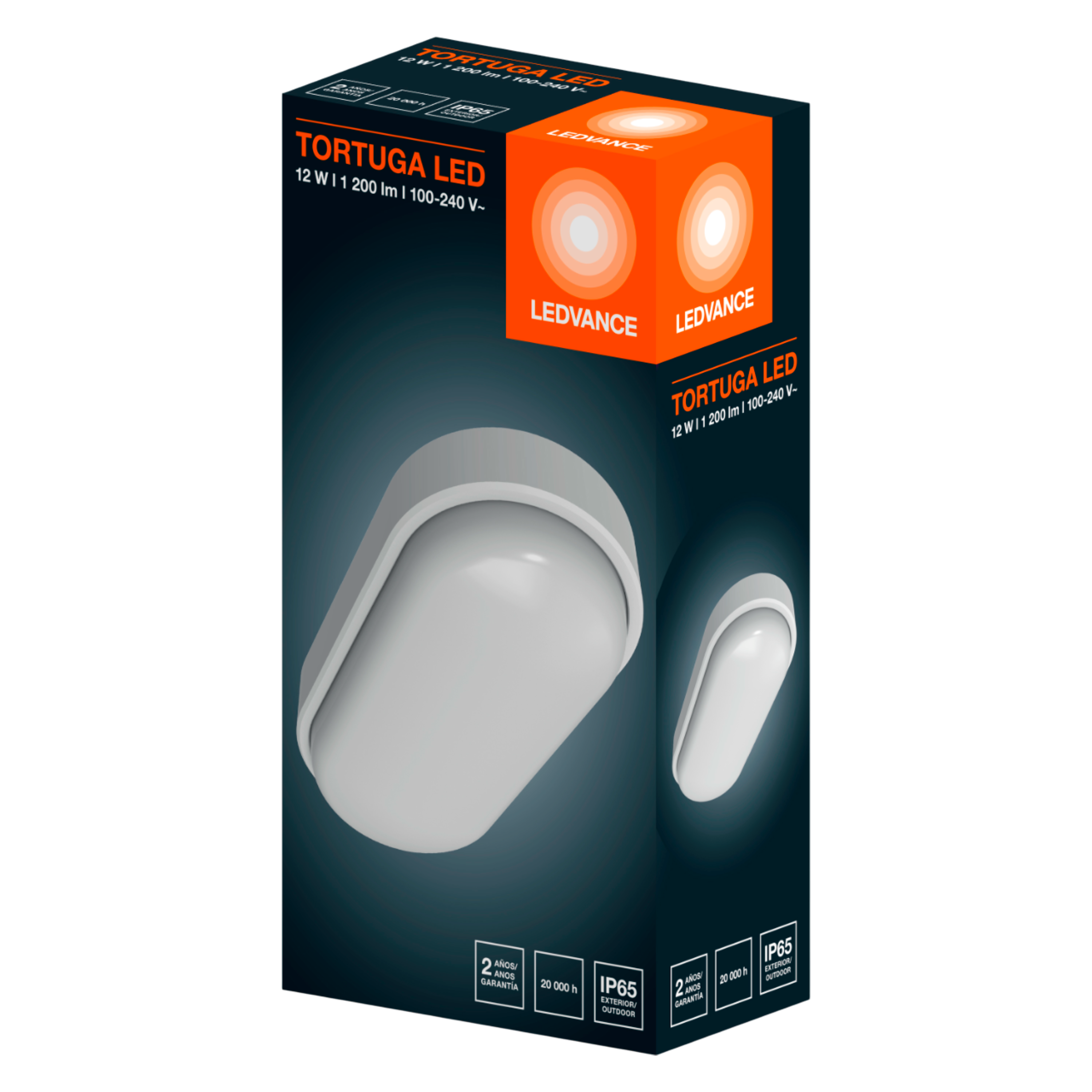 Luminaria Led Tortuga Wall Branca 12W 1200Lm IP65 Ledvance