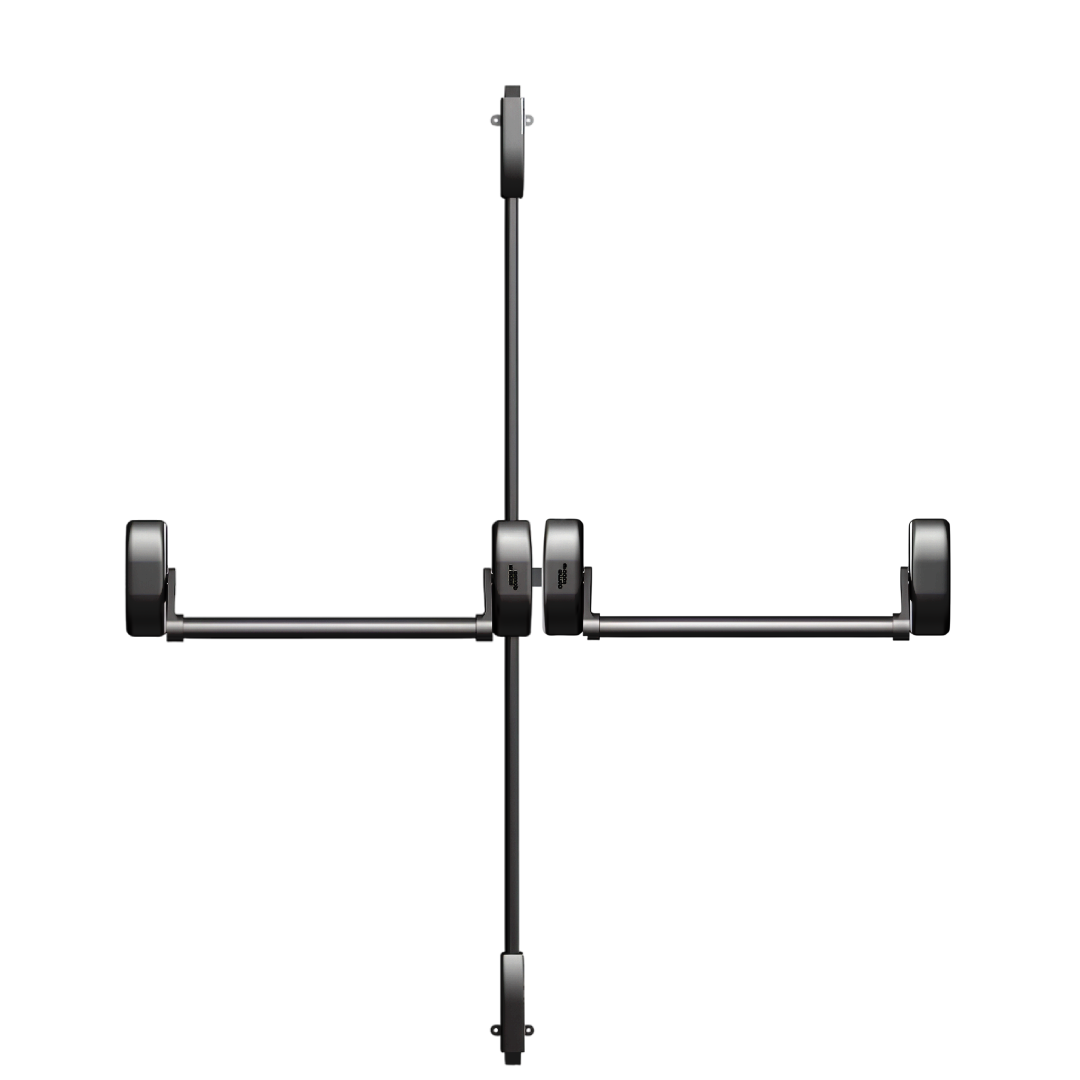 Barra Antipanico Pha1000 Porta Dupla Preta 3Mts 3 Pontos De Travamento Dorma