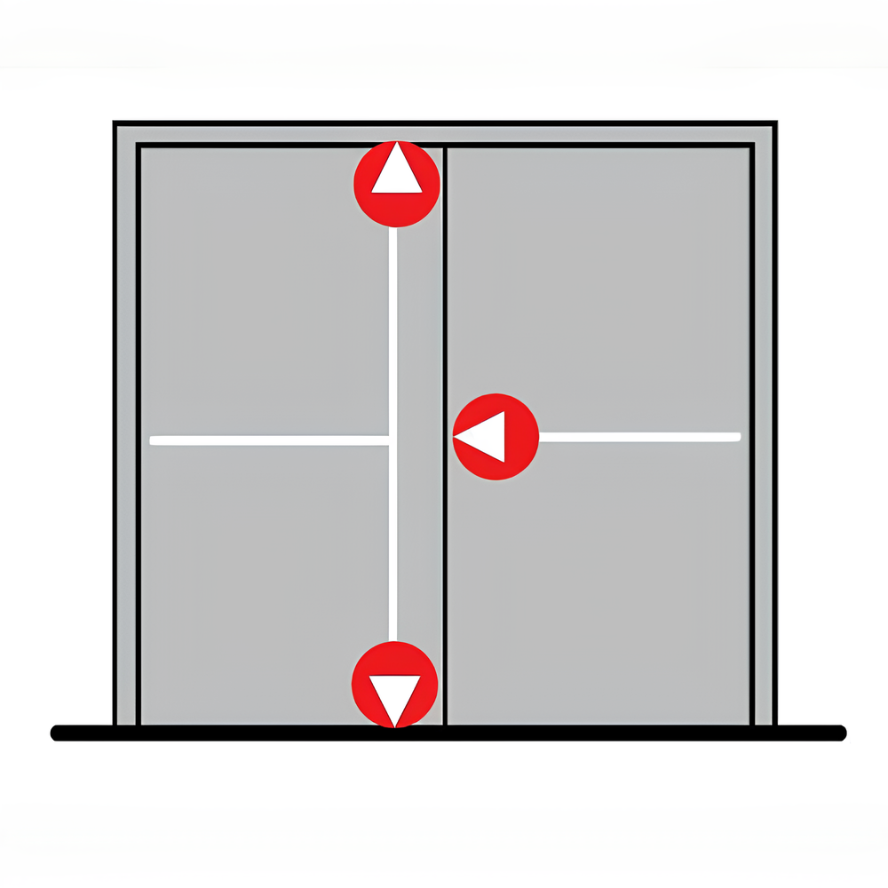 Barra Antipanico Pha1000 Porta Dupla Preta 3Mts 3 Pontos De Travamento Dorma