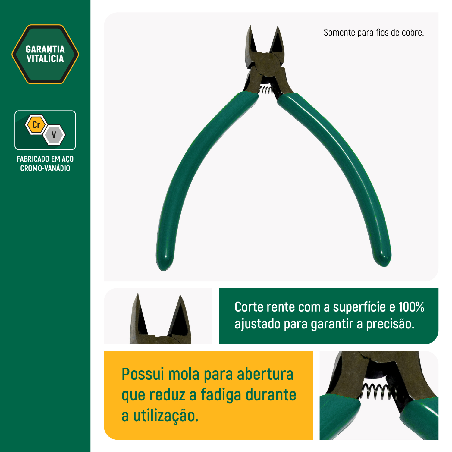 Alicate Corte Diagonal Rente 5" St70632 Sata