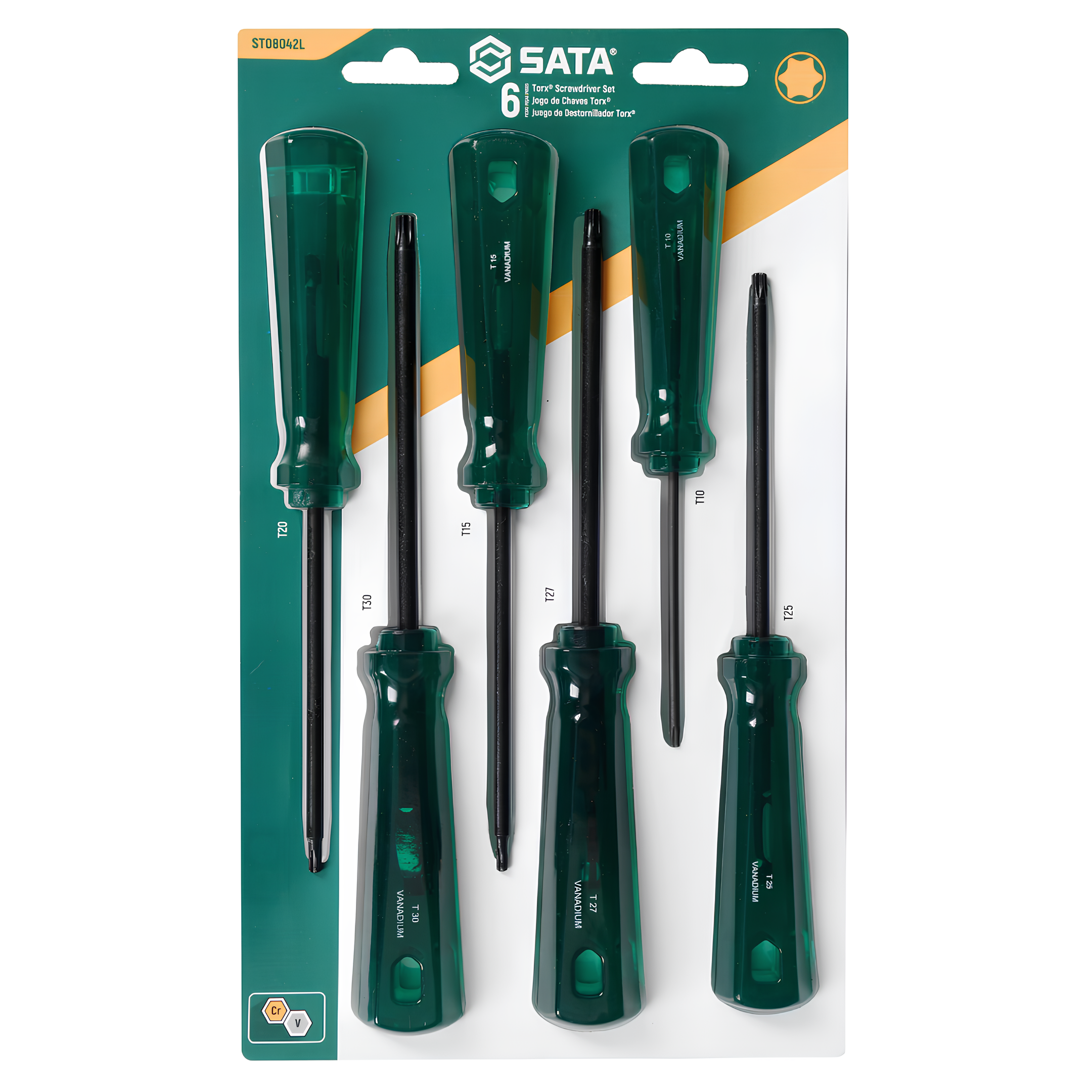 Jogo Chave Maxtork Reta 6 Peças ST08042L Sata