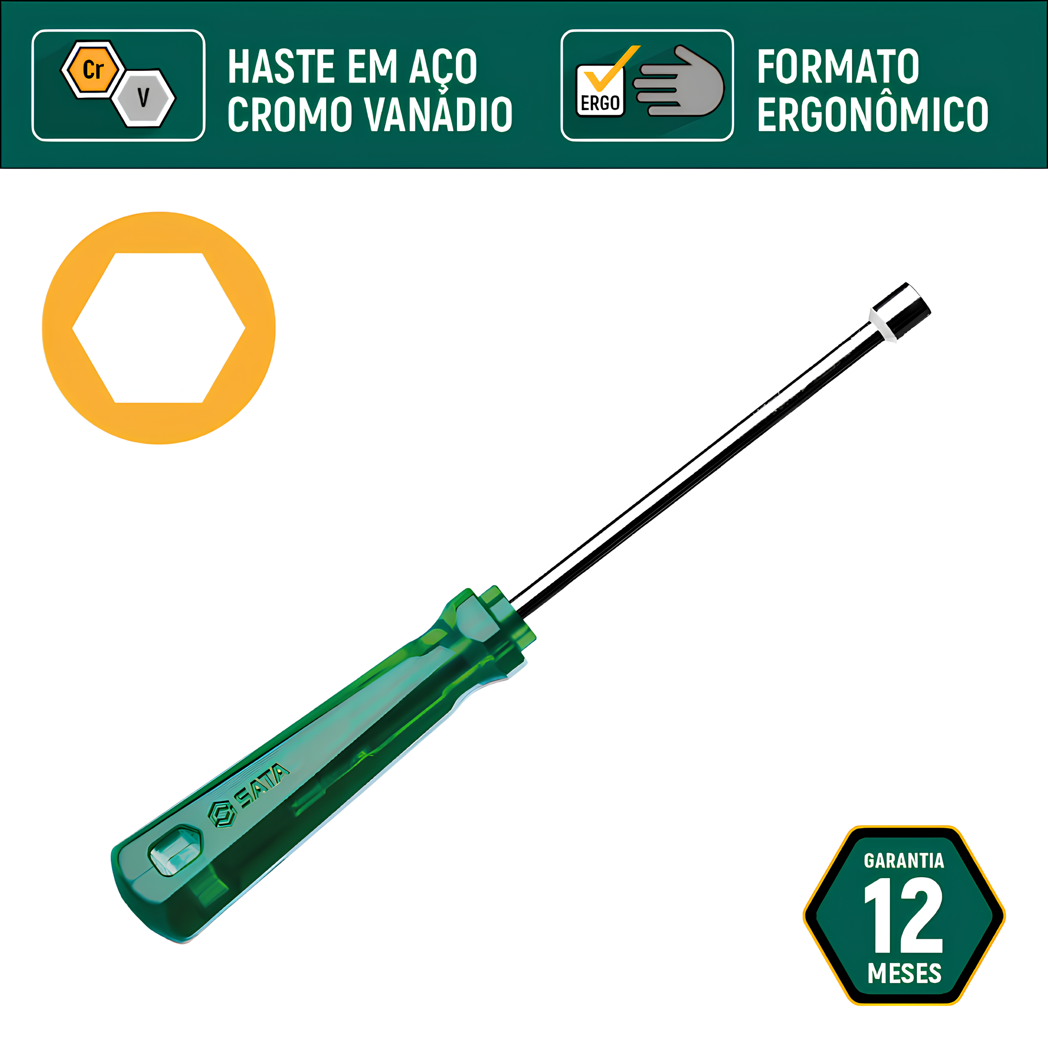 Jogo De Chaves Canhão 4-13Mm 10 Peças ST08046L Sata