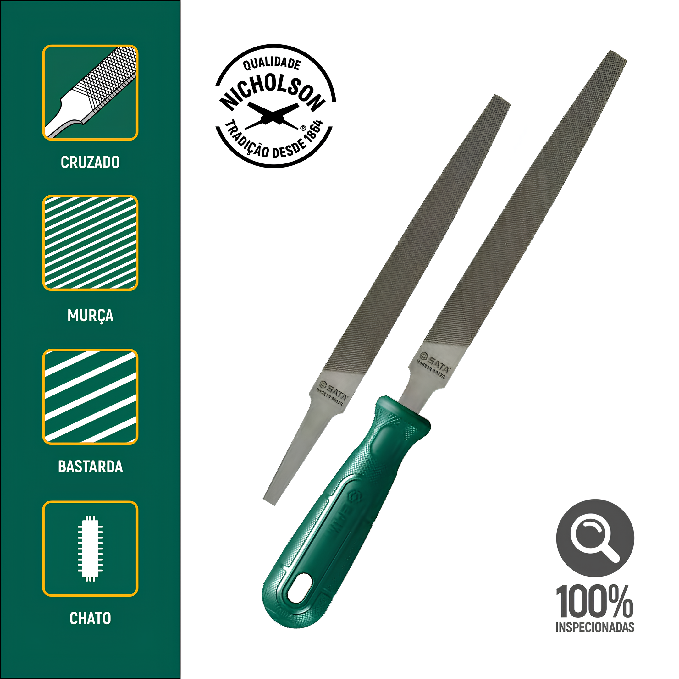 Lima Chata Murça 8" Sem Cabo ST03928L Sata
