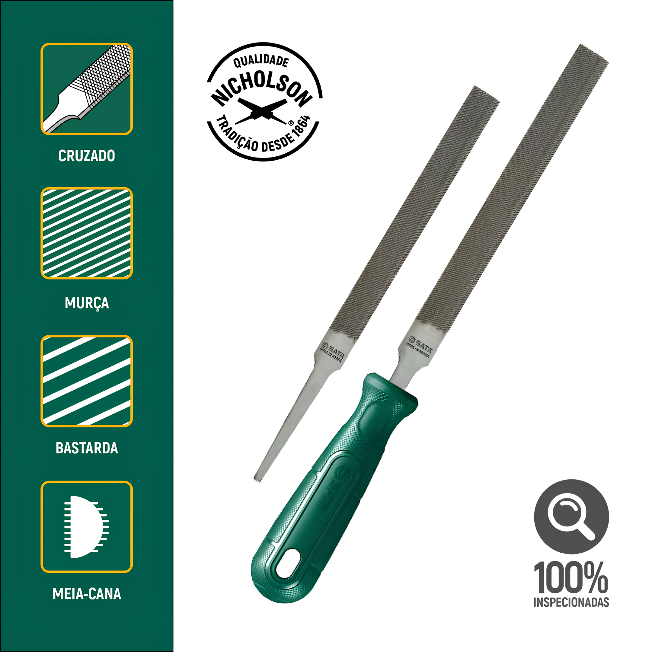 Lima Meia-Cana Murça 10" Com Cabo ST03963L Sata