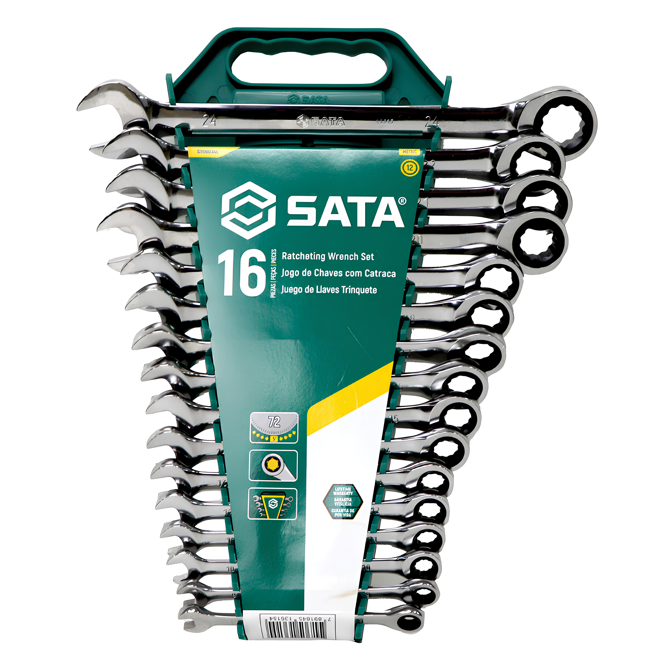 Jogo De Chave Combinada Catraca 8 A 24Mm 16 Pçs ST08034L Sata