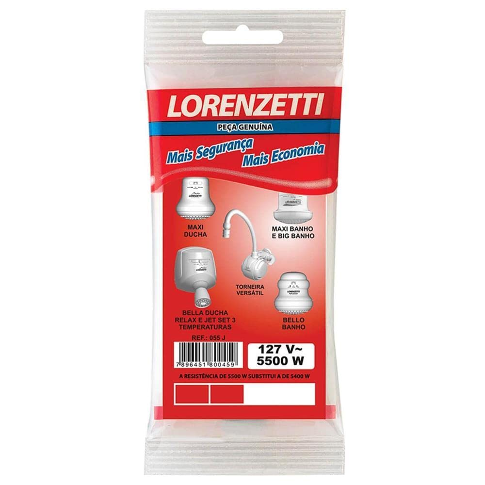 Resistência Maxi Ducha 127V 5500W 055J Lorenzetti