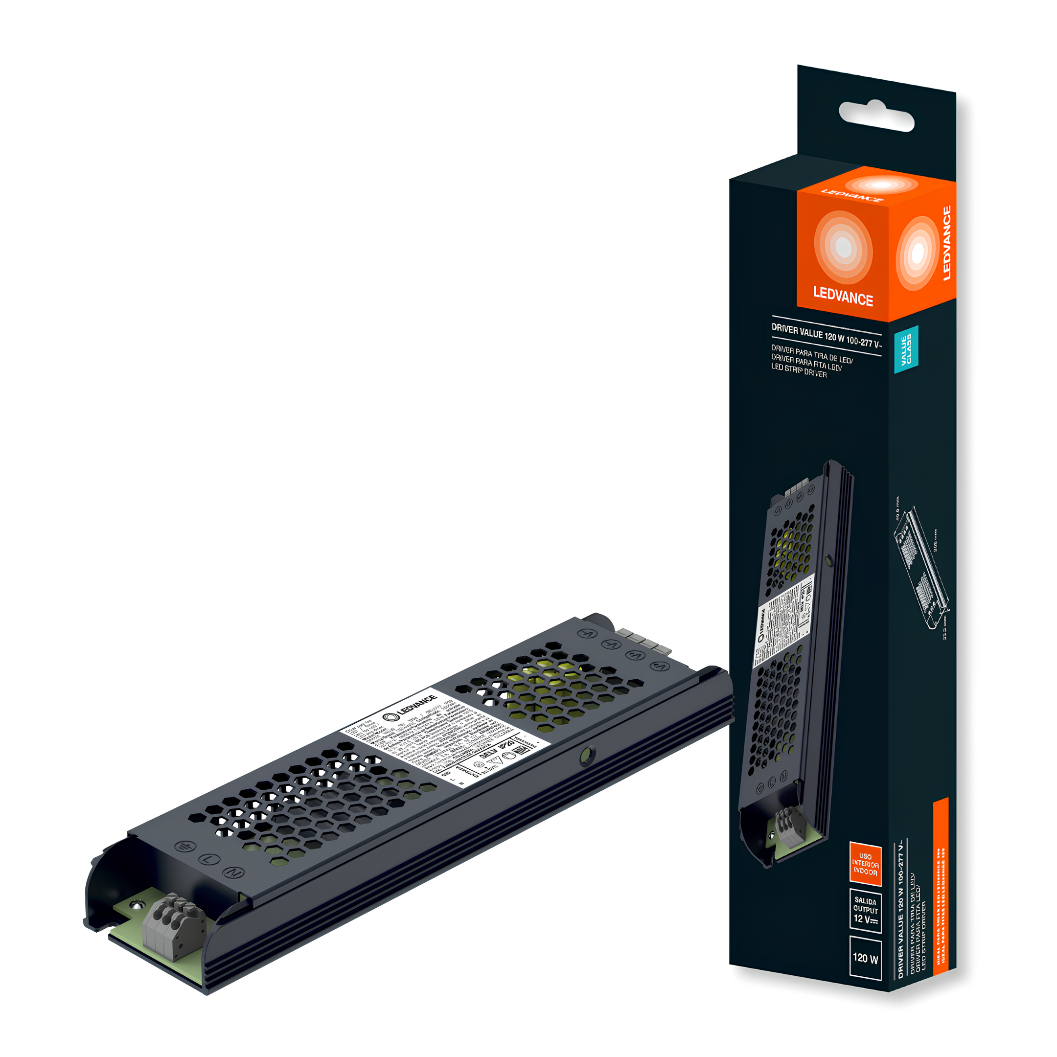 Driver Corrente Contínua Value 120W Ip20 12V Bivolt Ledvance
