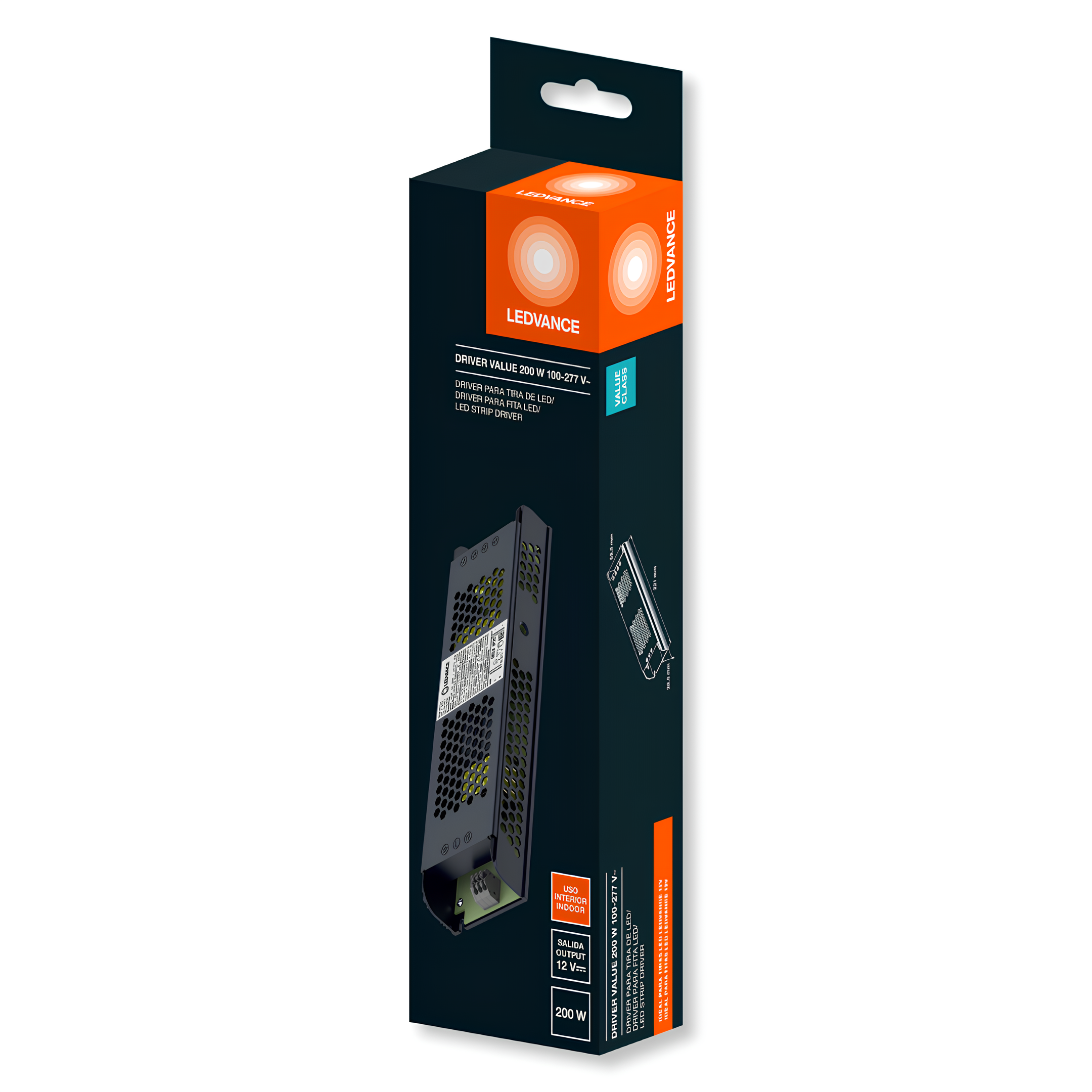 Driver Corrente Contínua Value 200W Ip20 12V Bivolt Ledvance