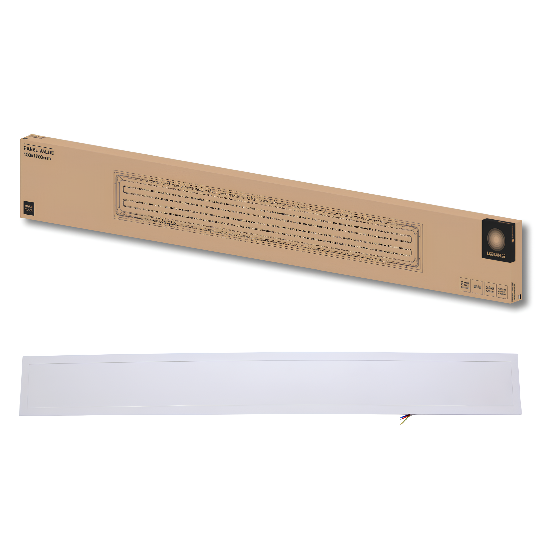 Luminaria Embutir Panel Value 15X120cm 36W 3240Lm Ledvance