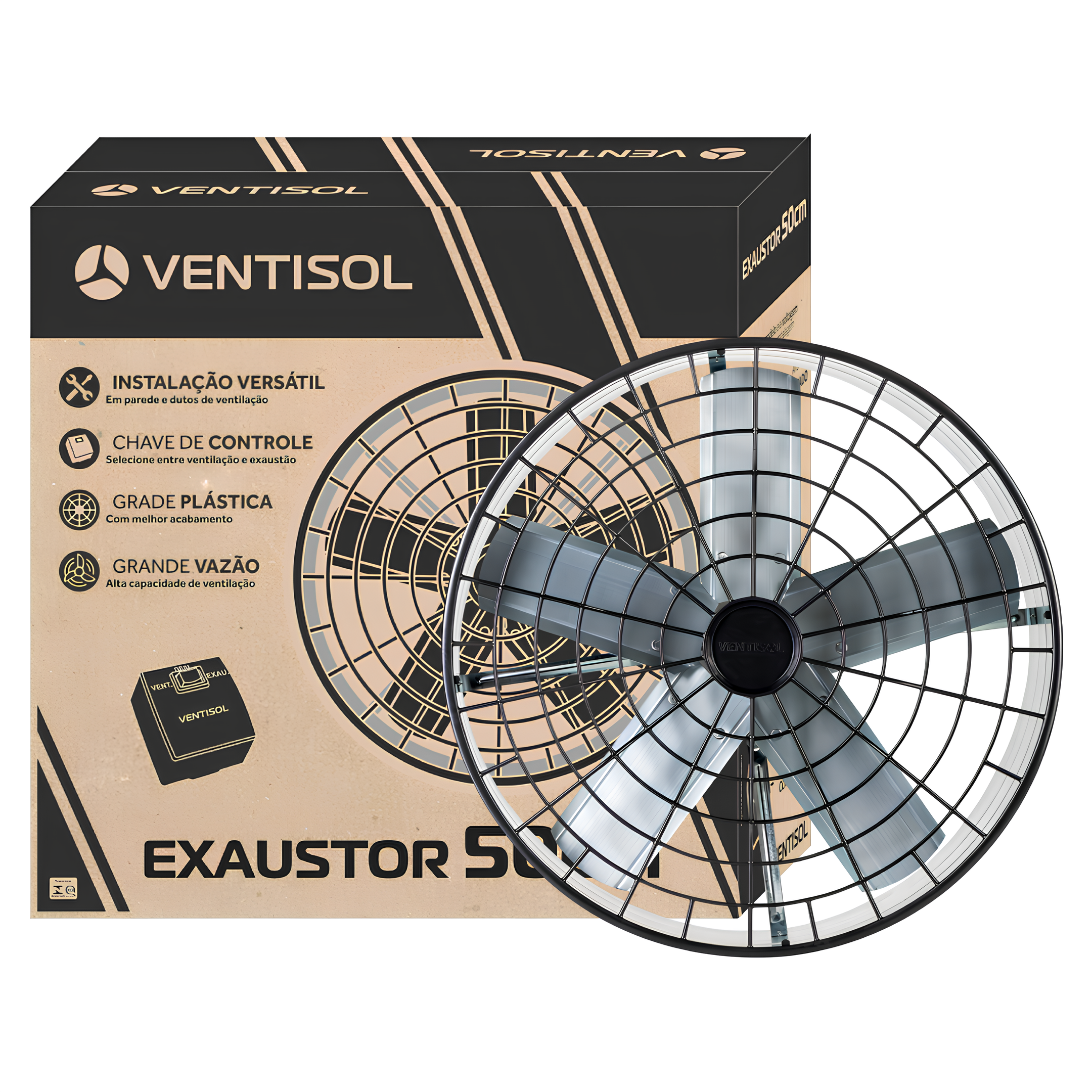 Exaustor Axial Industrial 50Cm 220V Ventisol