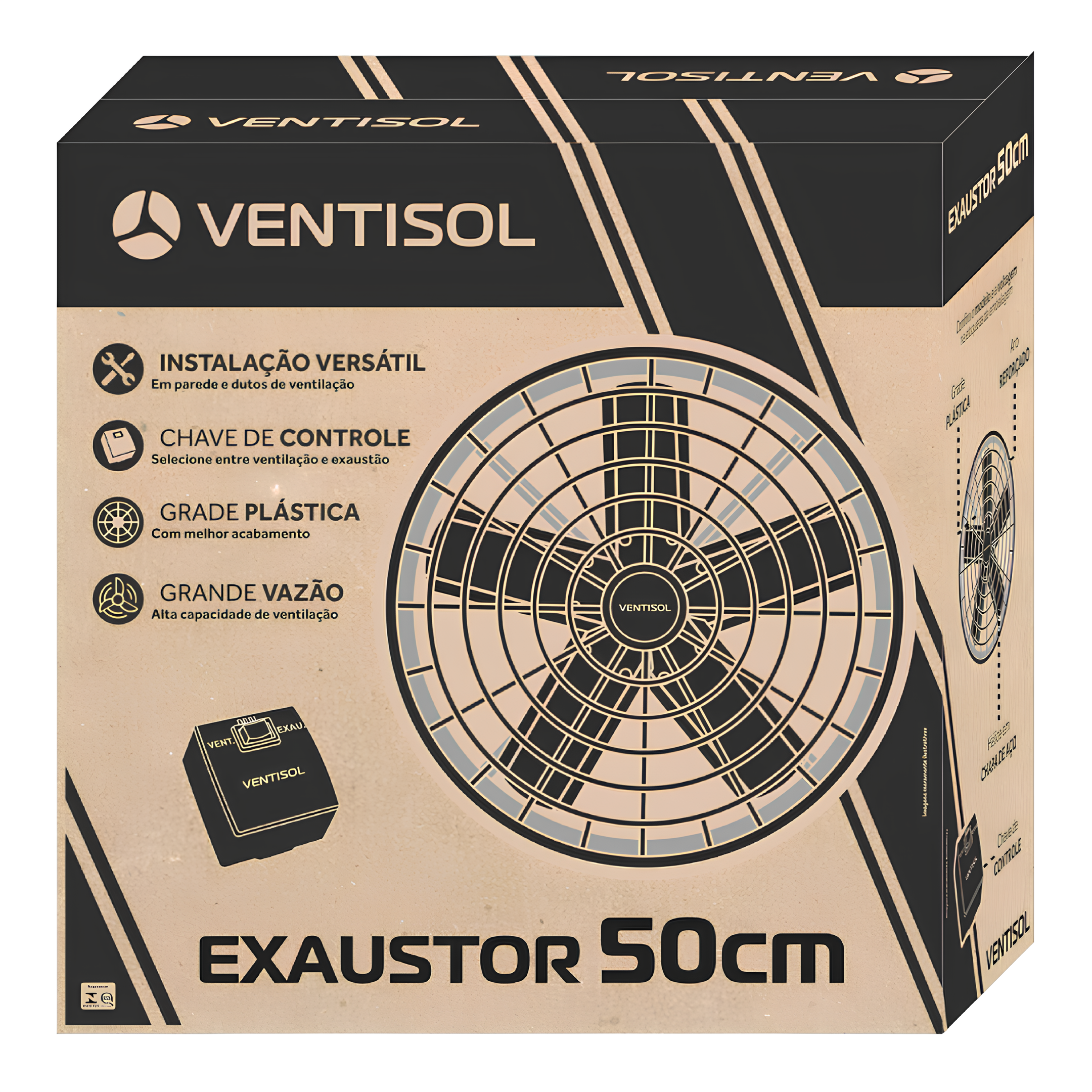 Exaustor Axial Industrial 50Cm 220V Ventisol