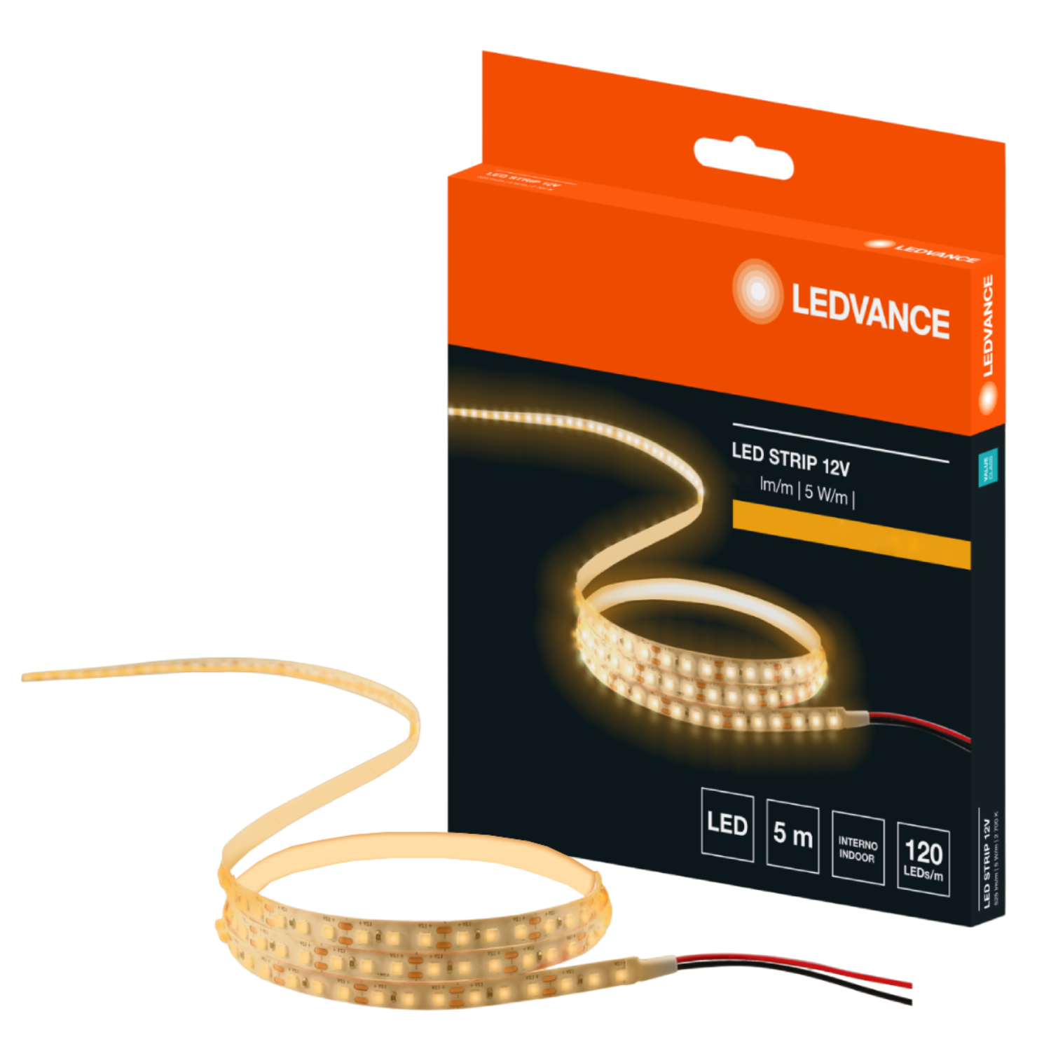 Fita Led Ecoflex 5M 5W 12V Ip20 525Lm/m Ledvance