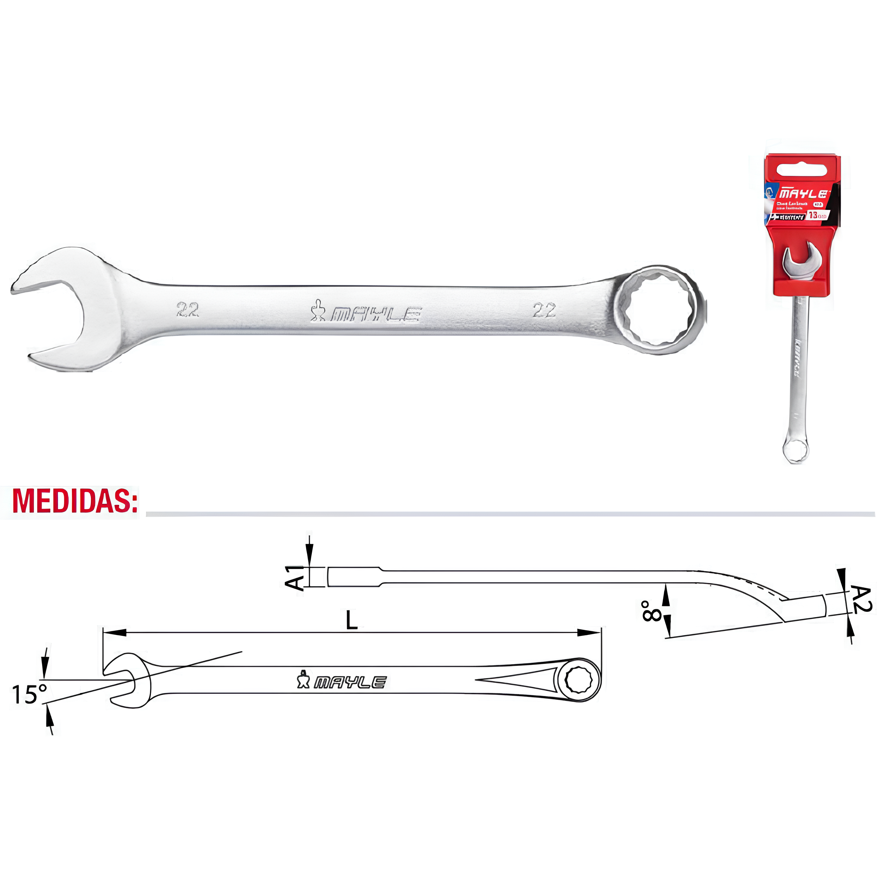 Chave Combinada 15/16" 102513MY Mayle