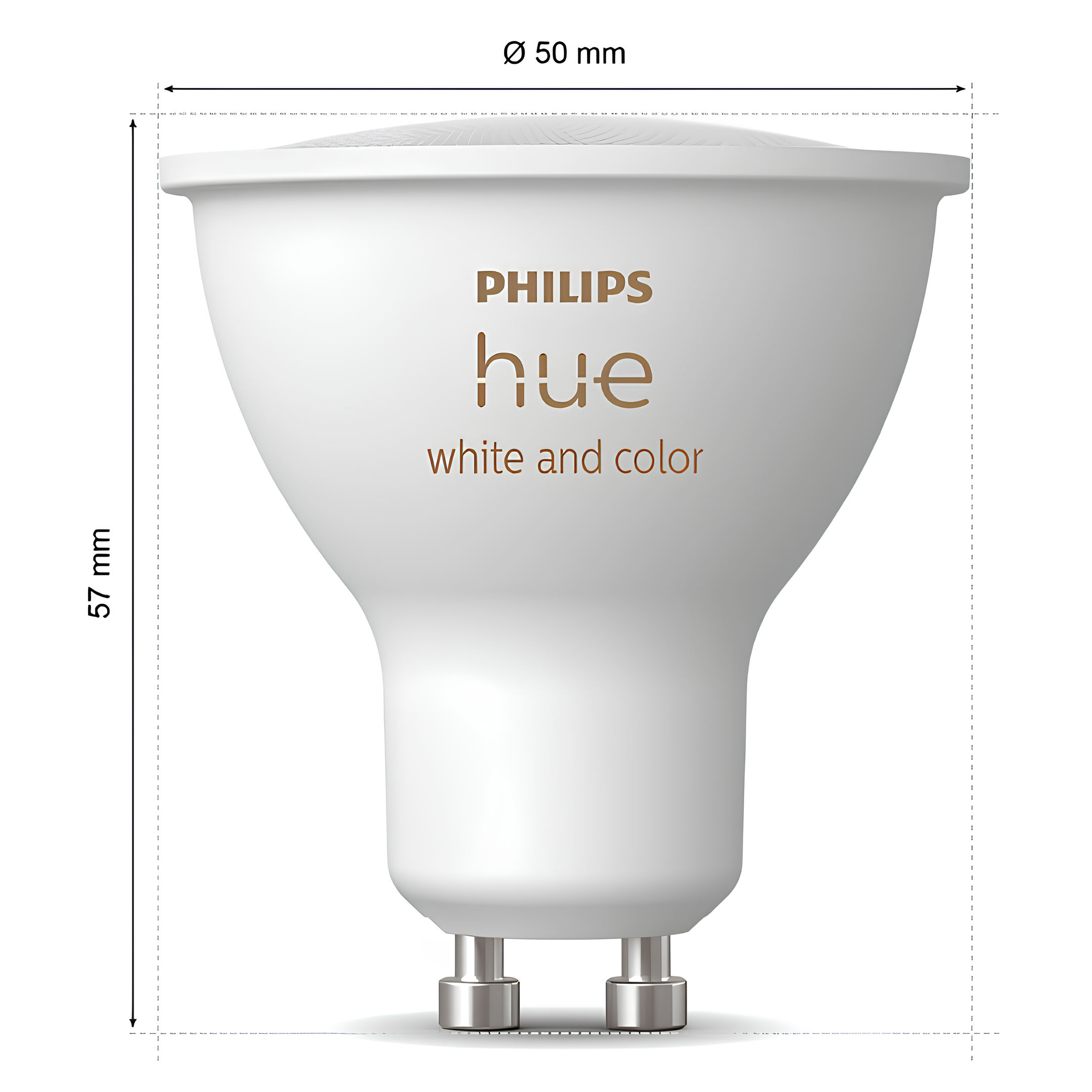 Lampada Led Dicroica Par16 Rgb 4,7W 36° Gu10 Philips Hue