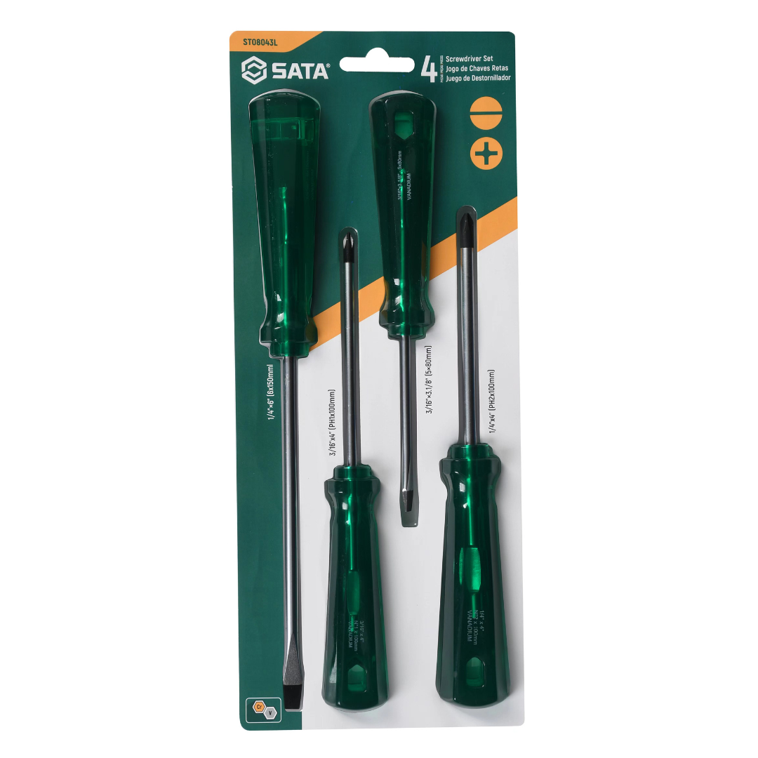 Jogo De Chave Fenda/Philips 4Pçs St08043l Sata