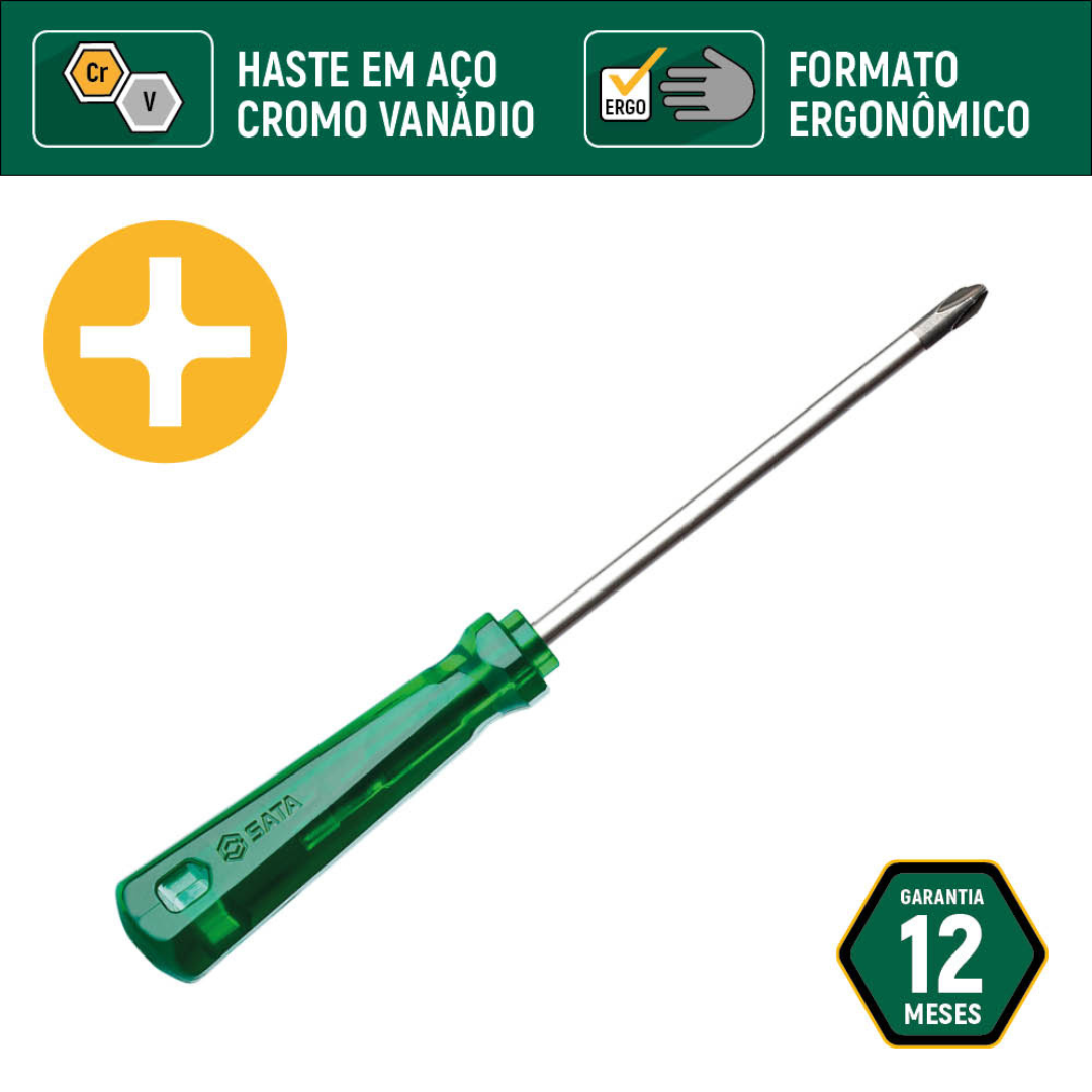 Jogo De Chave Fenda/Philips 4Pçs St08043l Sata