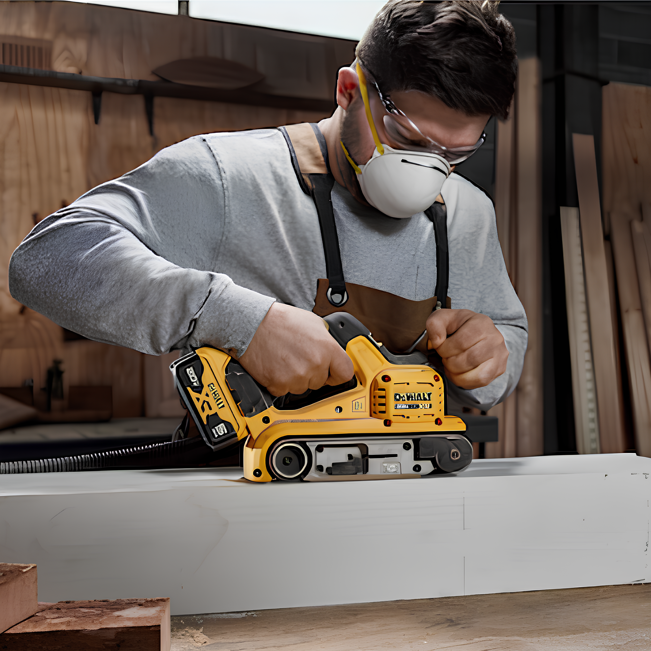 Lixadeira De Cinta Brushless 20V DCW220B-B3 Dewalt