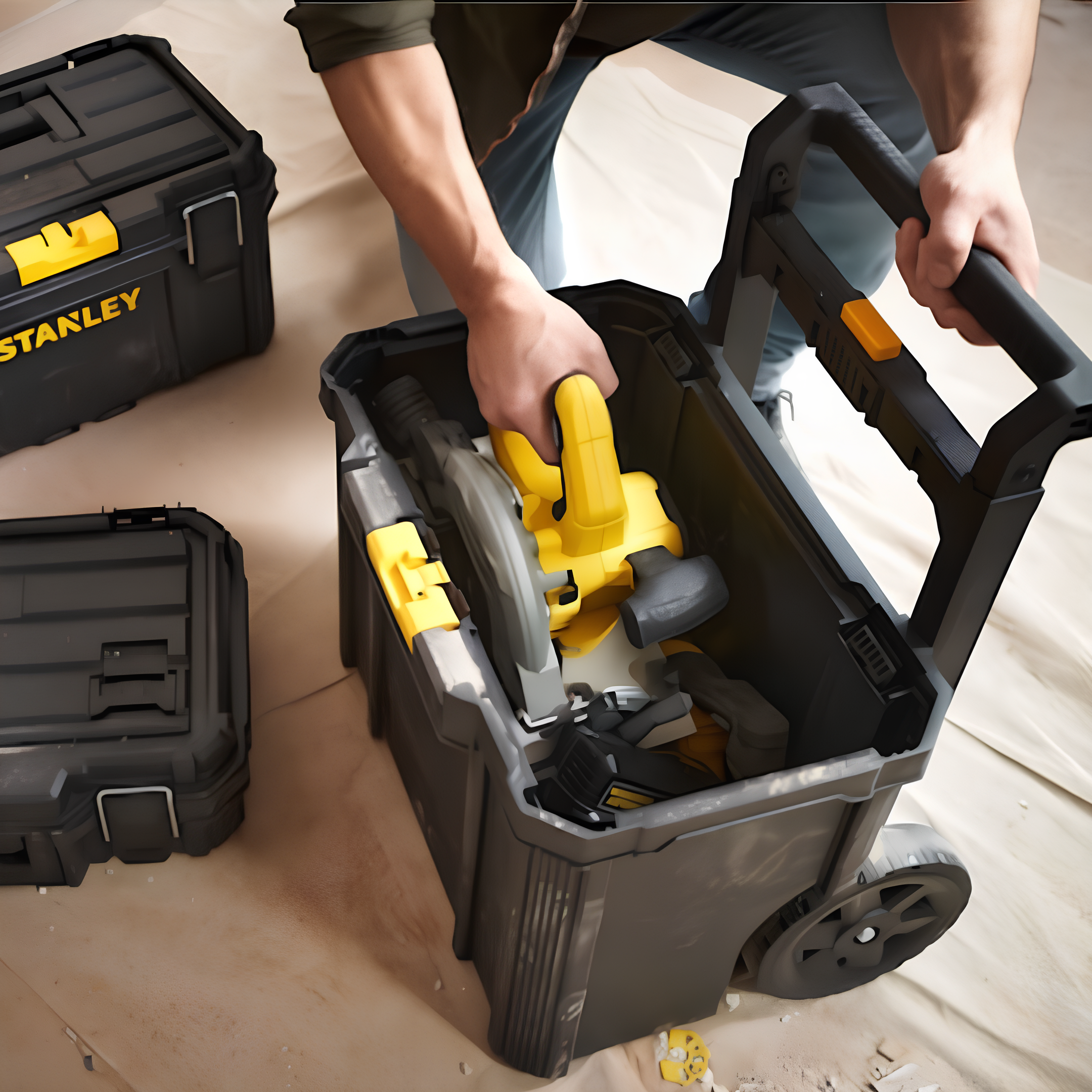 Caixa De Ferramentas 3 Em 1 Quick-Link Com Rodas 7" STST83319-1 Stanley