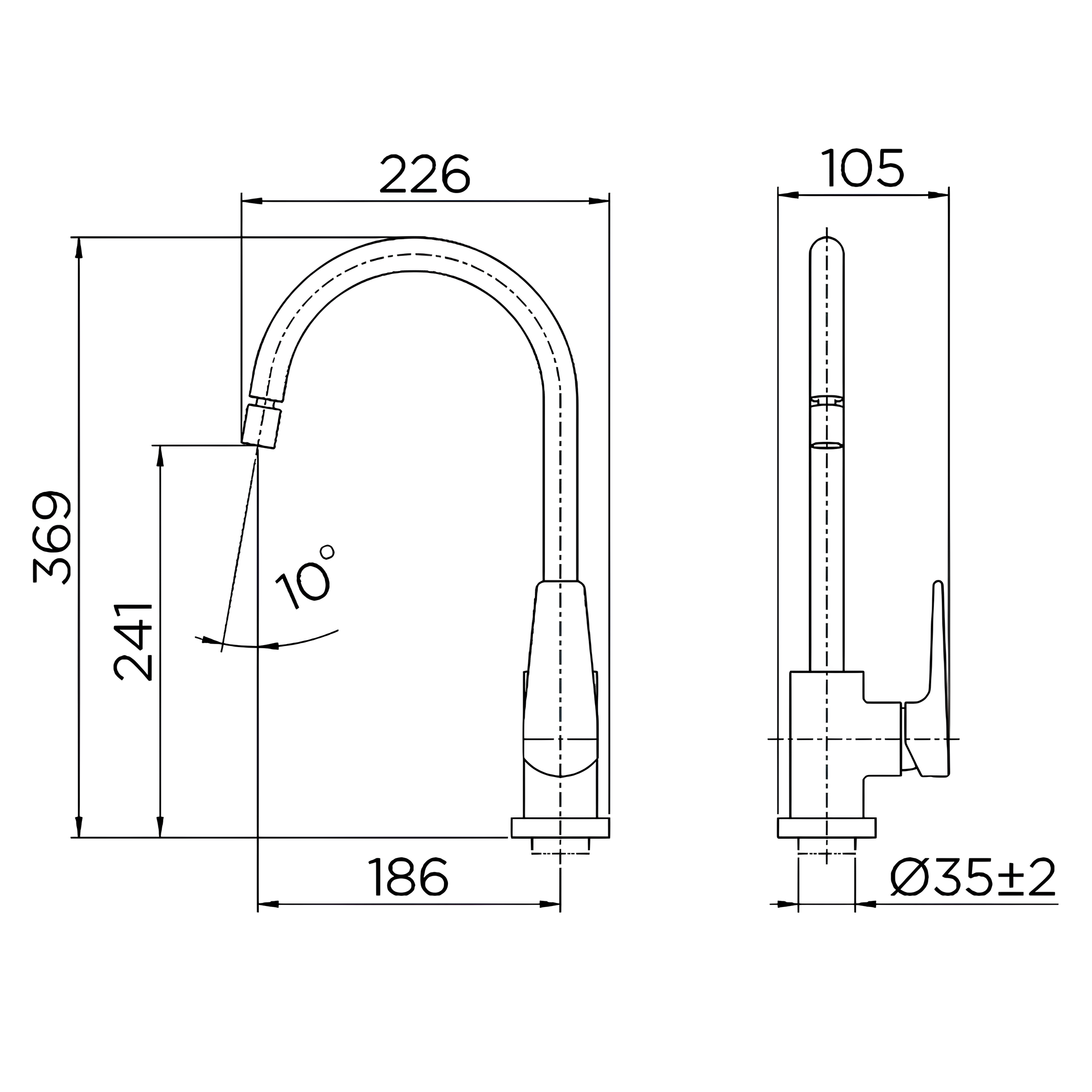 Monocomando De Mesa Para Cozinha ColdStart Lift 007962CE Ônix Docol