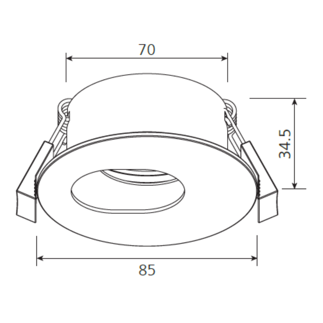 Luminaria Spotlight Modular Oval 8Cm Branco Par16 Ledvance