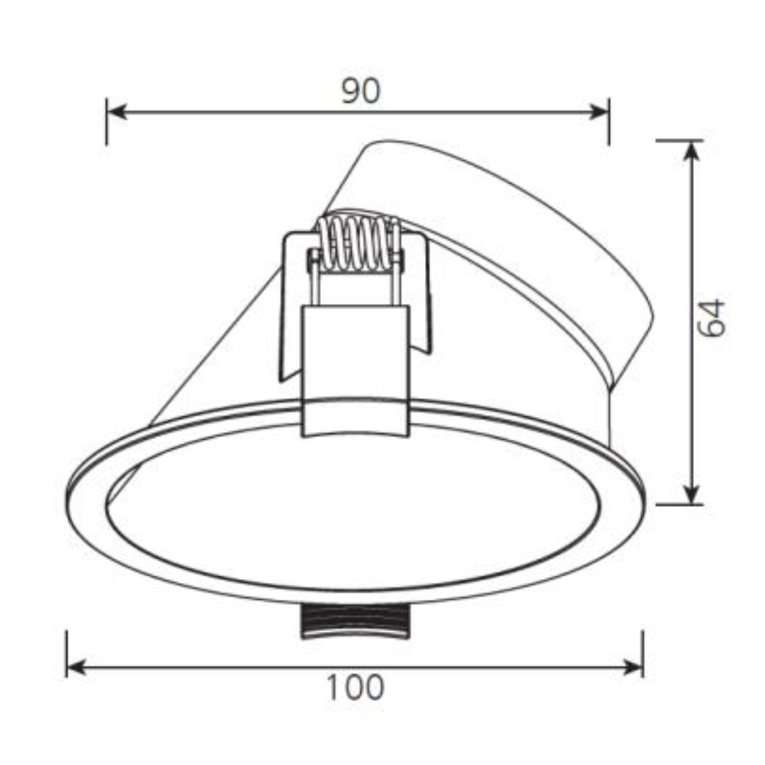 Luminaria Spotlight Modular Assimétrico Branco 9,5cm Par16 Ledvance