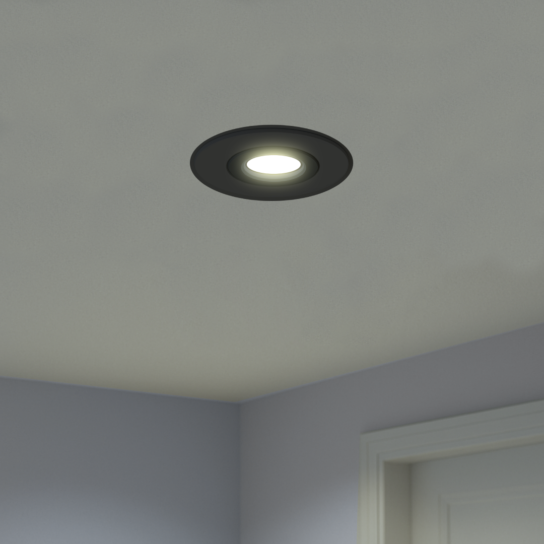 Luminaria Spotlight Modular Redondo Preto 8Cm Par16 Ledvance