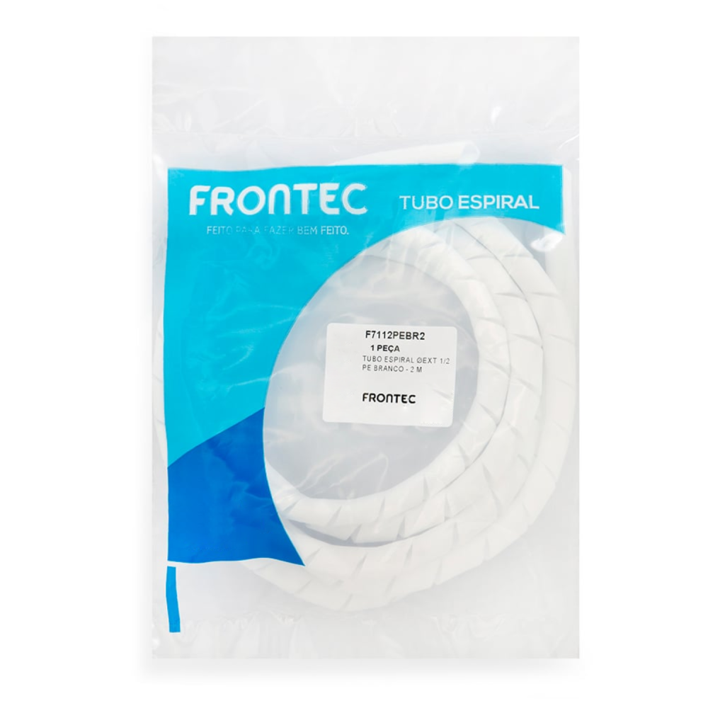 Tubo Espiral Organizador 1/2 2M Branco F7112pebr2 Frontec