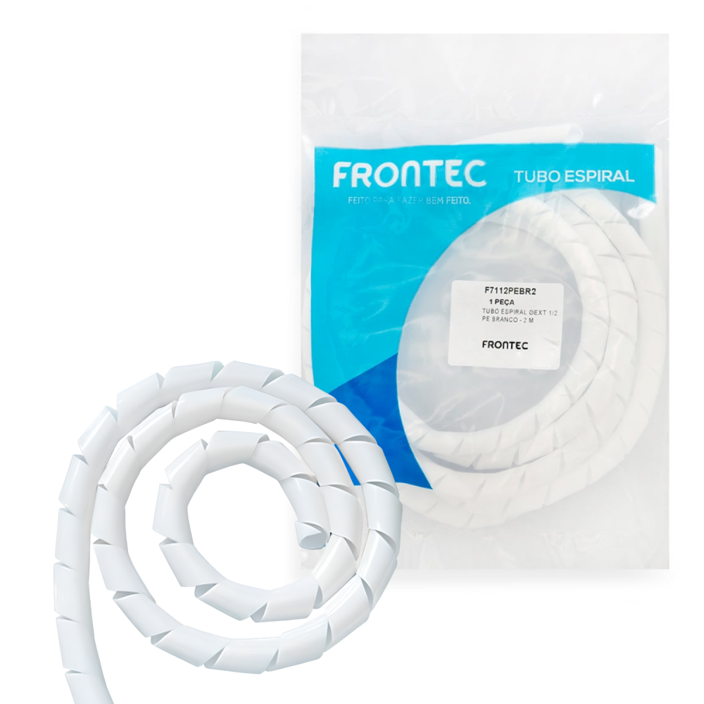 Tubo Espiral Organizador 1/2 2M Branco F7112pebr2 Frontec