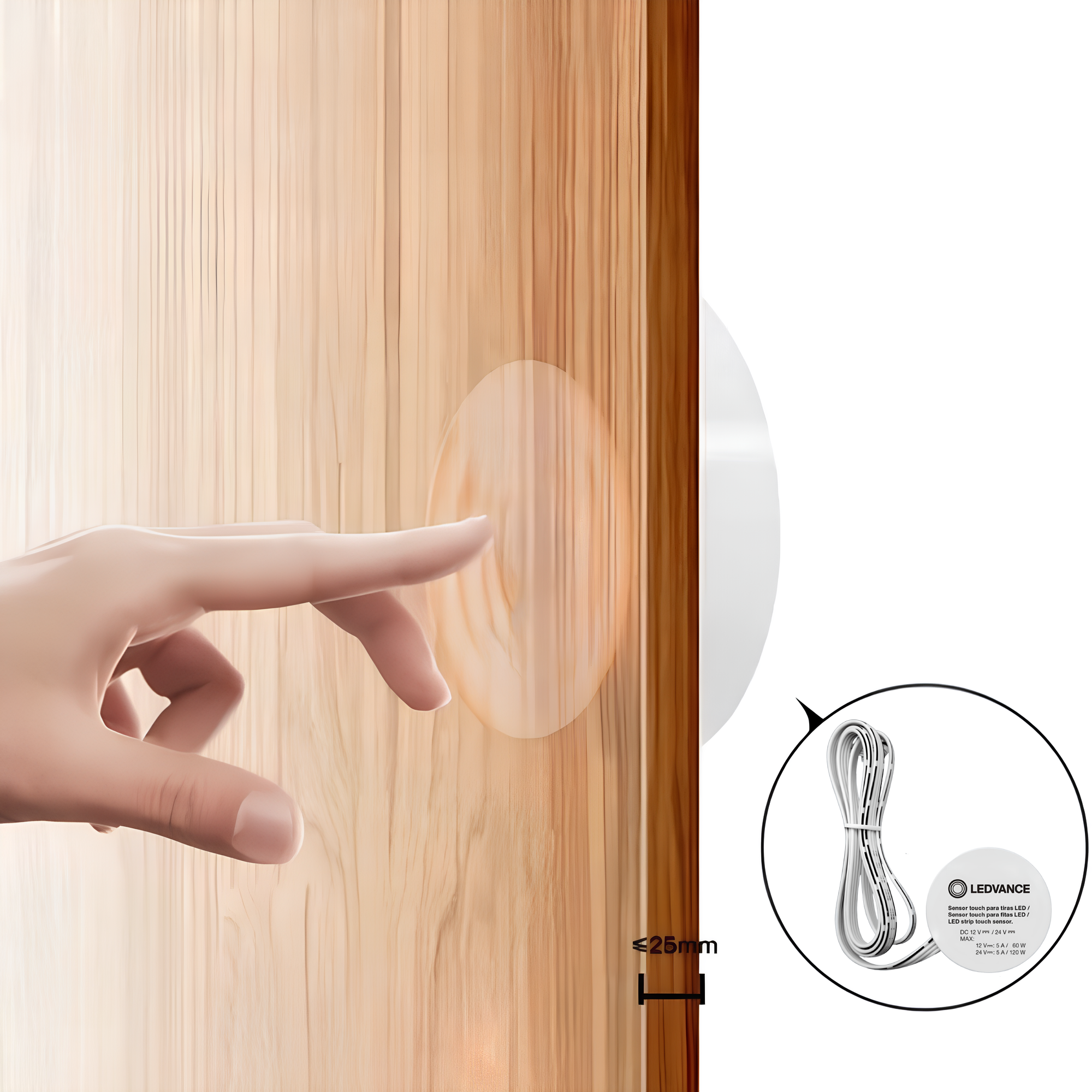 Sensor Touch Para Fitas Led 12V/24V Ip20 Ledvance