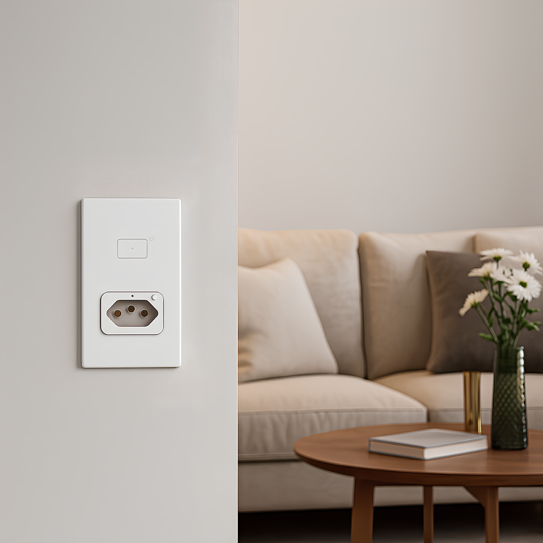 Interruptor 1 Botão + Tomada Smart 10A 2200W Wi-Fi Ledvance