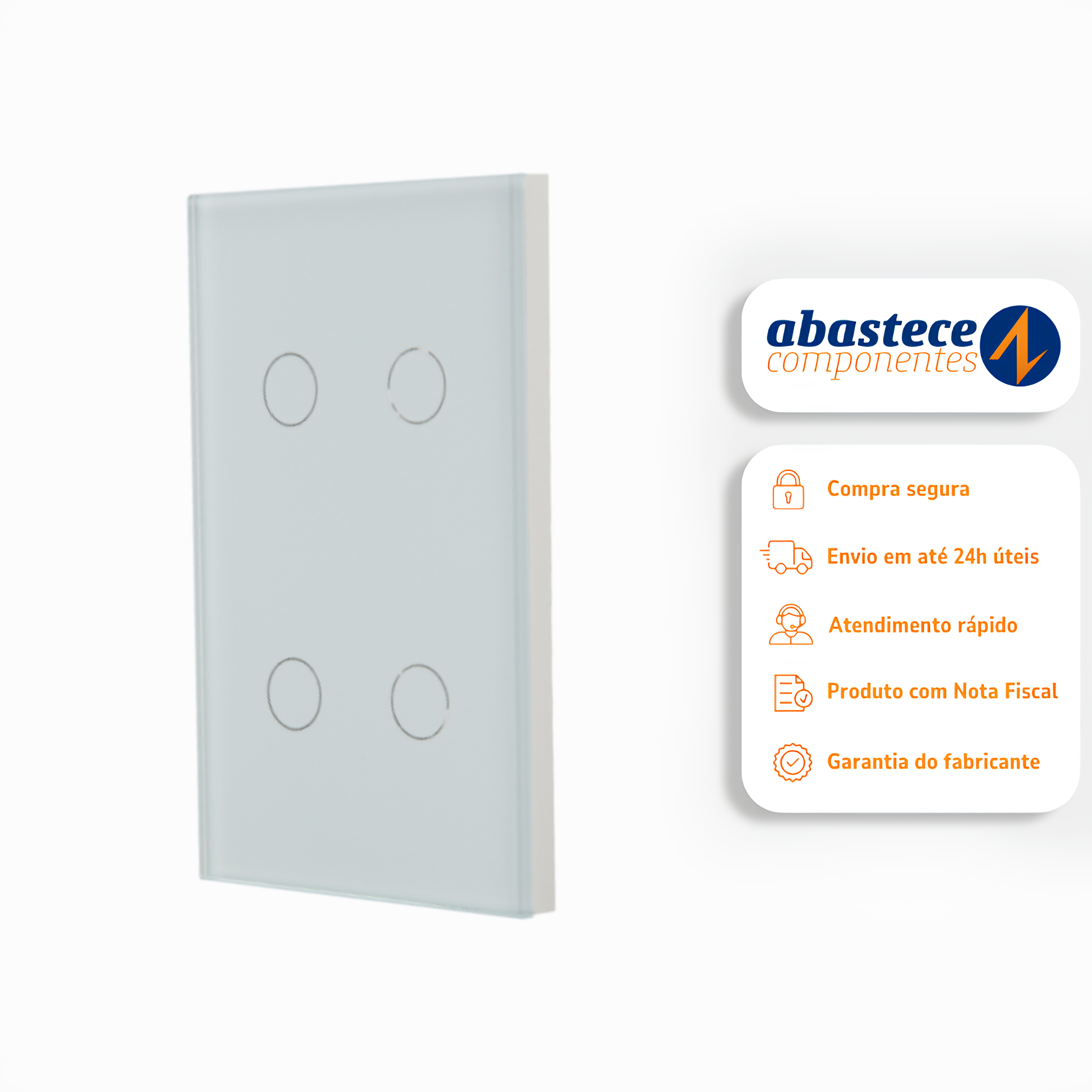 Interruptor 4 Botão Smart Branco 10A 1100W Wi-Fi Ledvance