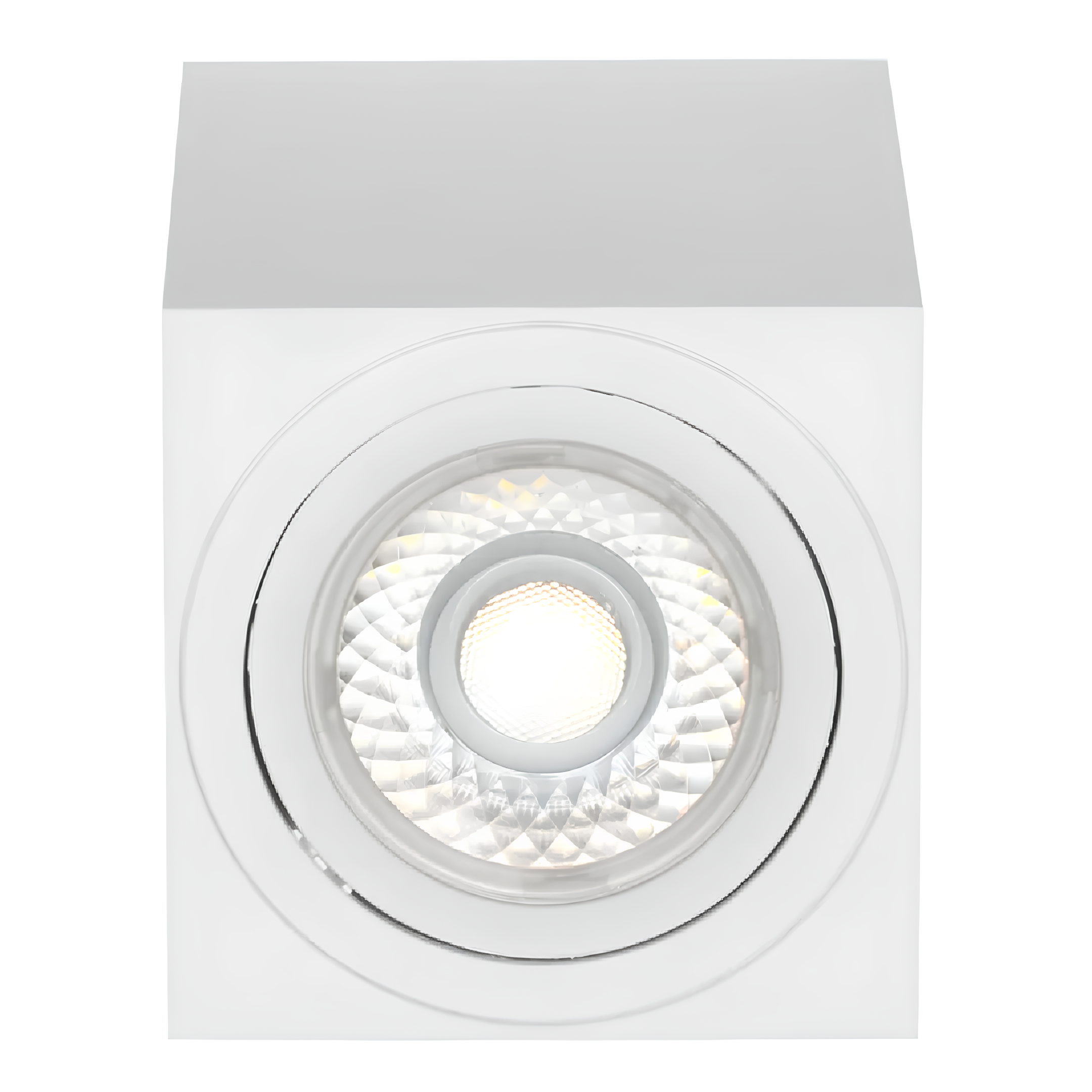 Spot Quadrado Embutir Face Plana Tower Dicroica Branco 7,2x11Cm Saveenergy